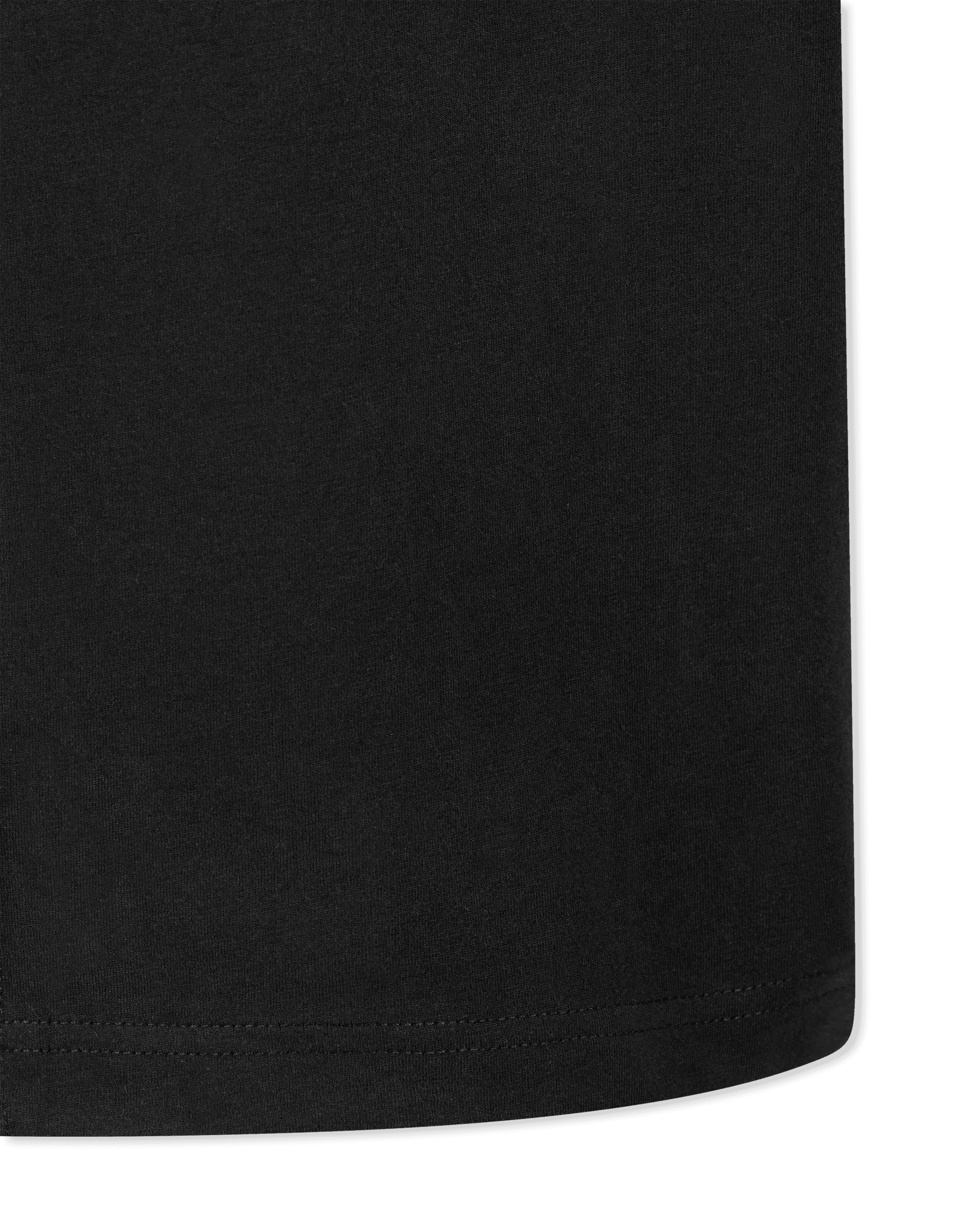 Black Cotton Watercolor Half Baroque Print T-Shirt by Versace Jeans Couture | DIHSAN