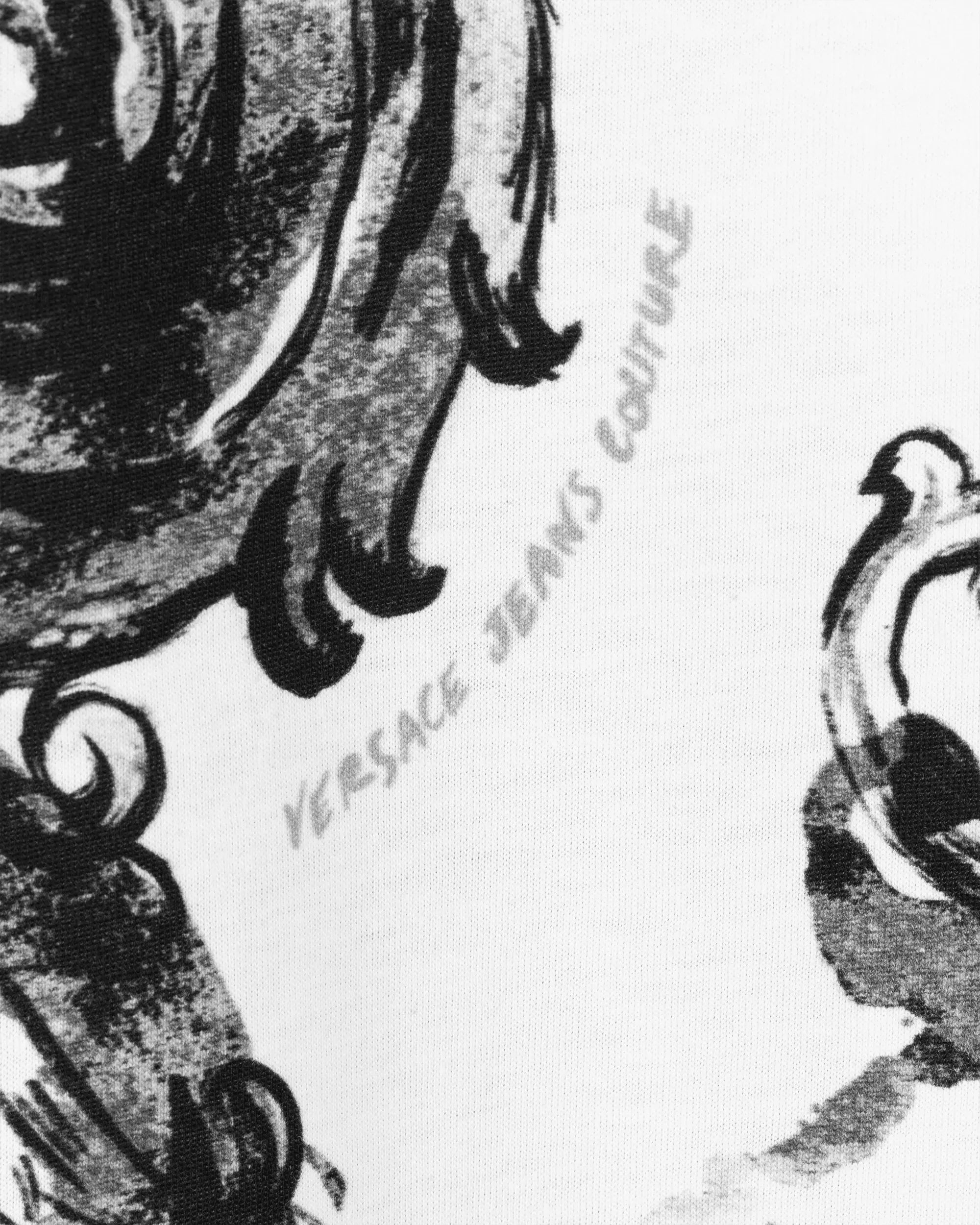 Watercolor Half Baroque Print T-Shirt - DIHSAN