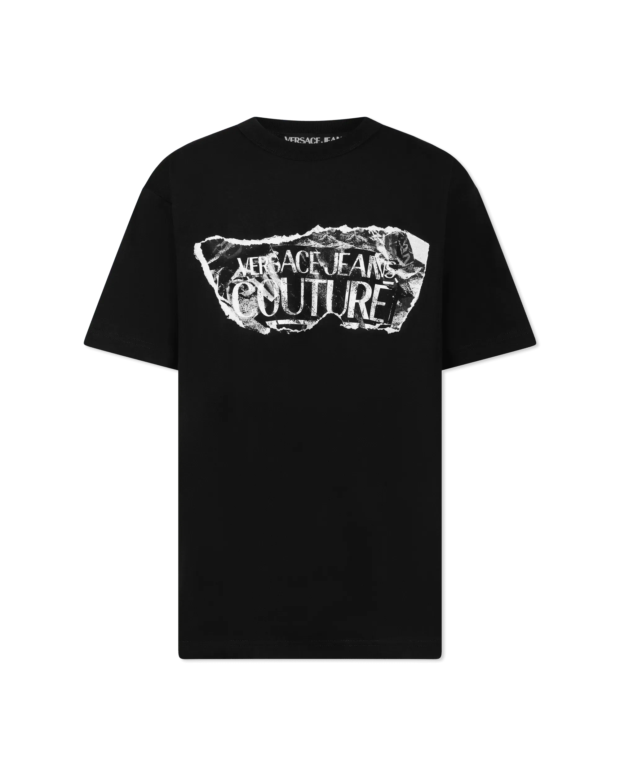 Magazine Logo Print T-Shirt - DIHSAN