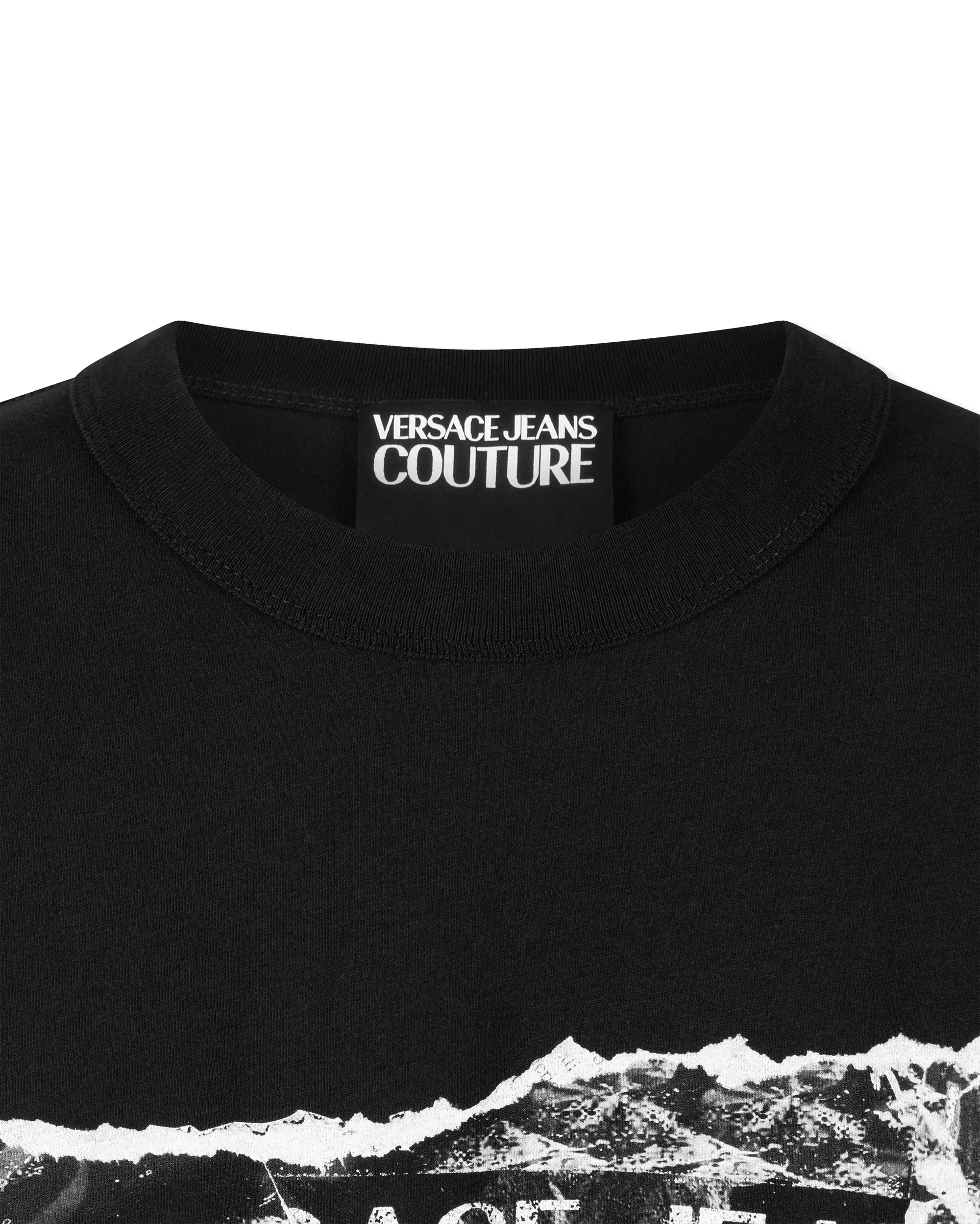 Magazine Logo Print T-Shirt - DIHSAN