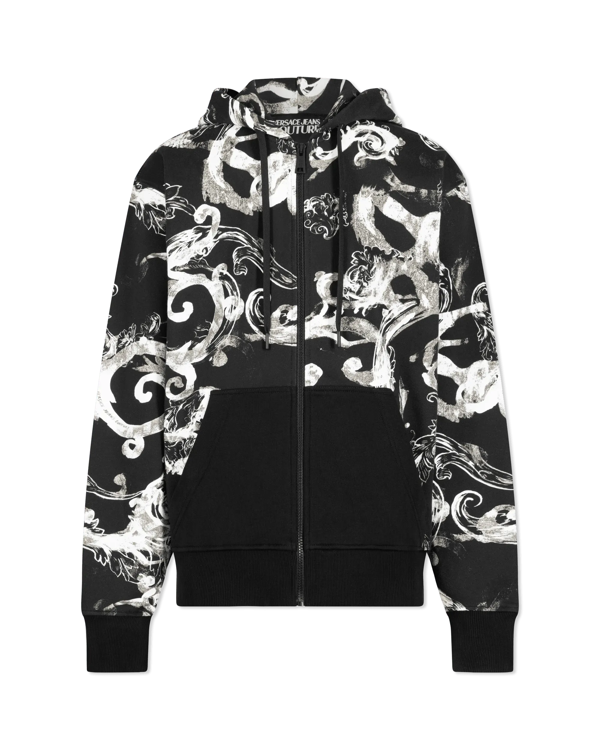 Watercolor Couture Zip Hoodie - DIHSAN