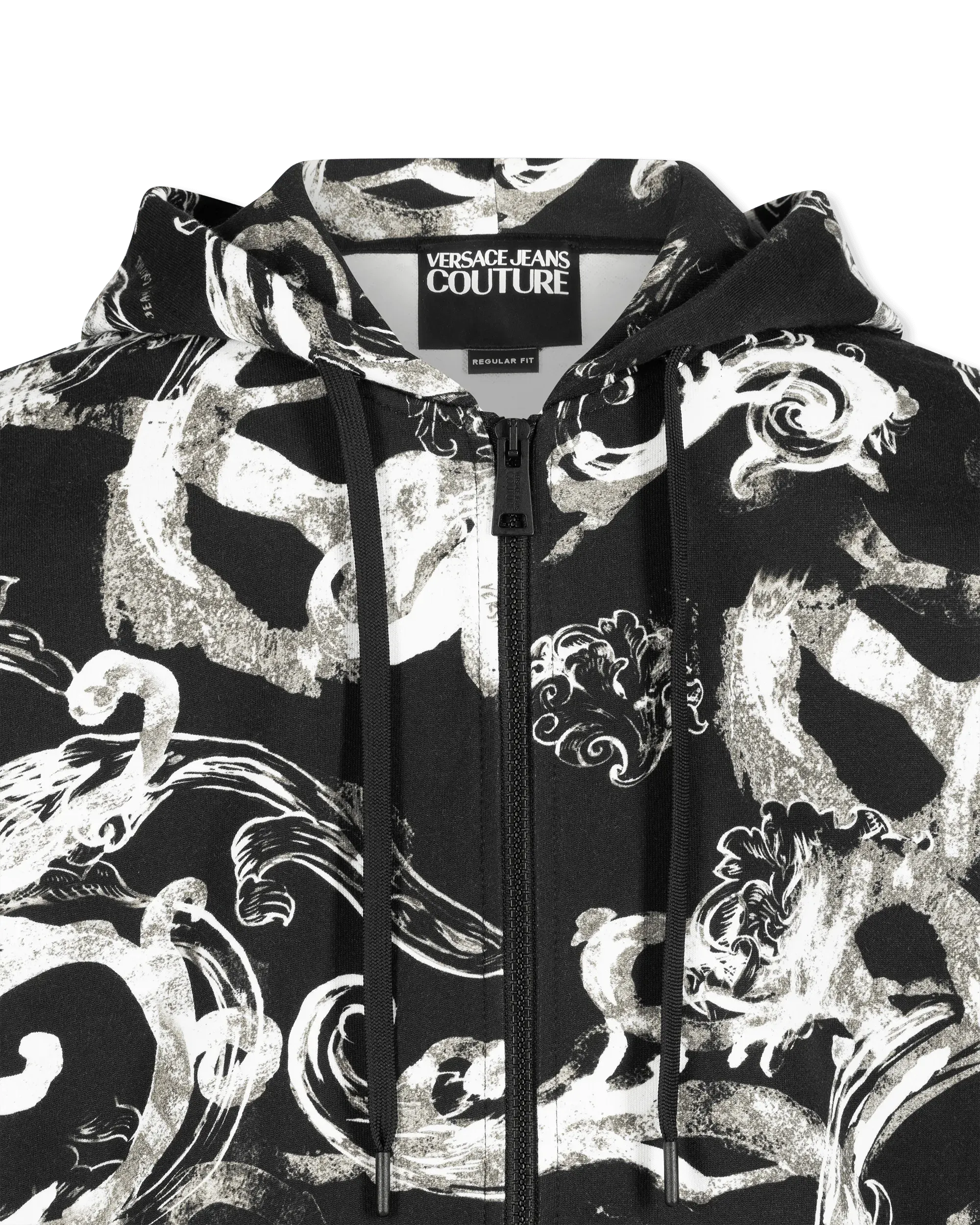 Watercolor Couture Zip Hoodie - DIHSAN