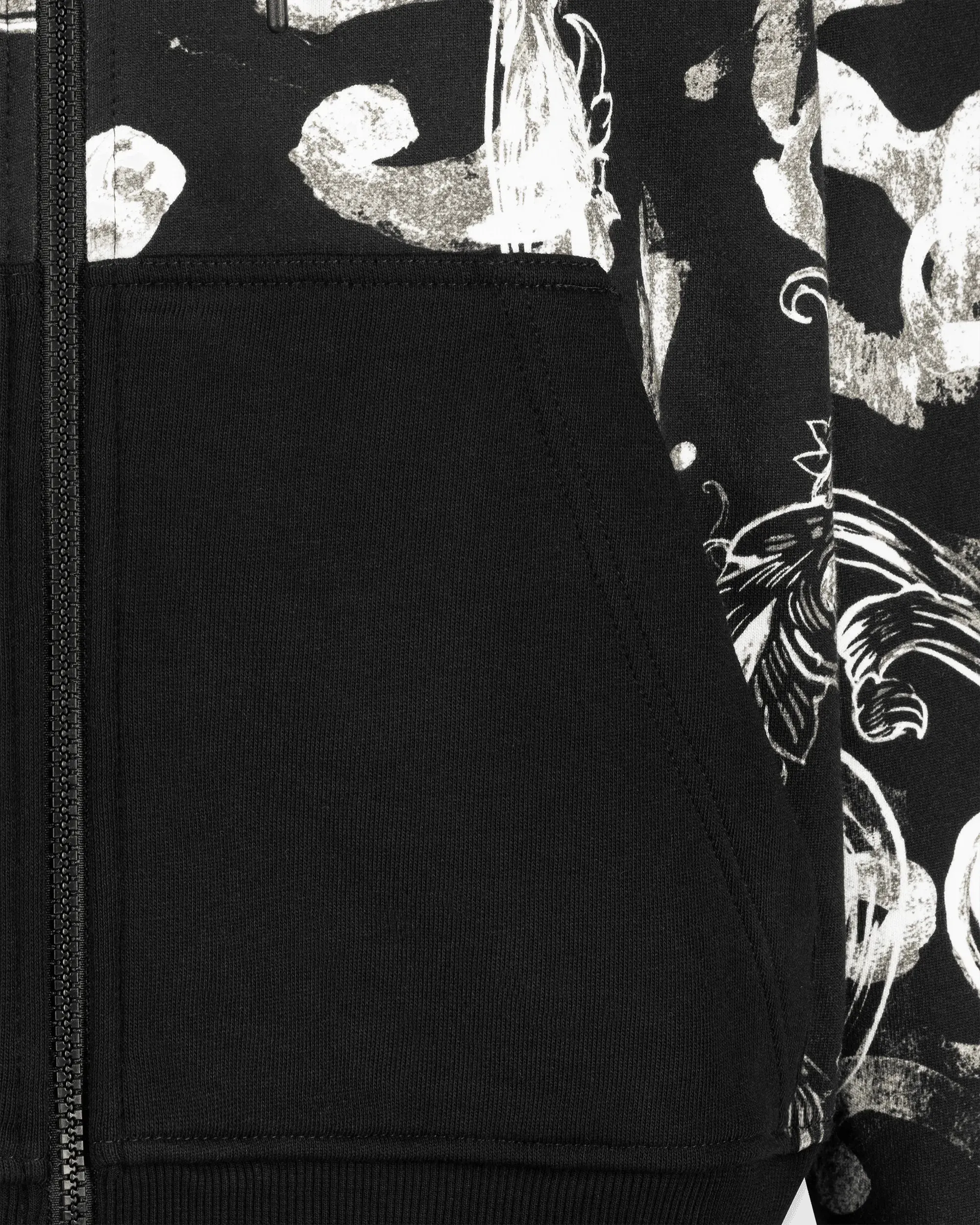 Watercolor Couture Zip Hoodie - DIHSAN