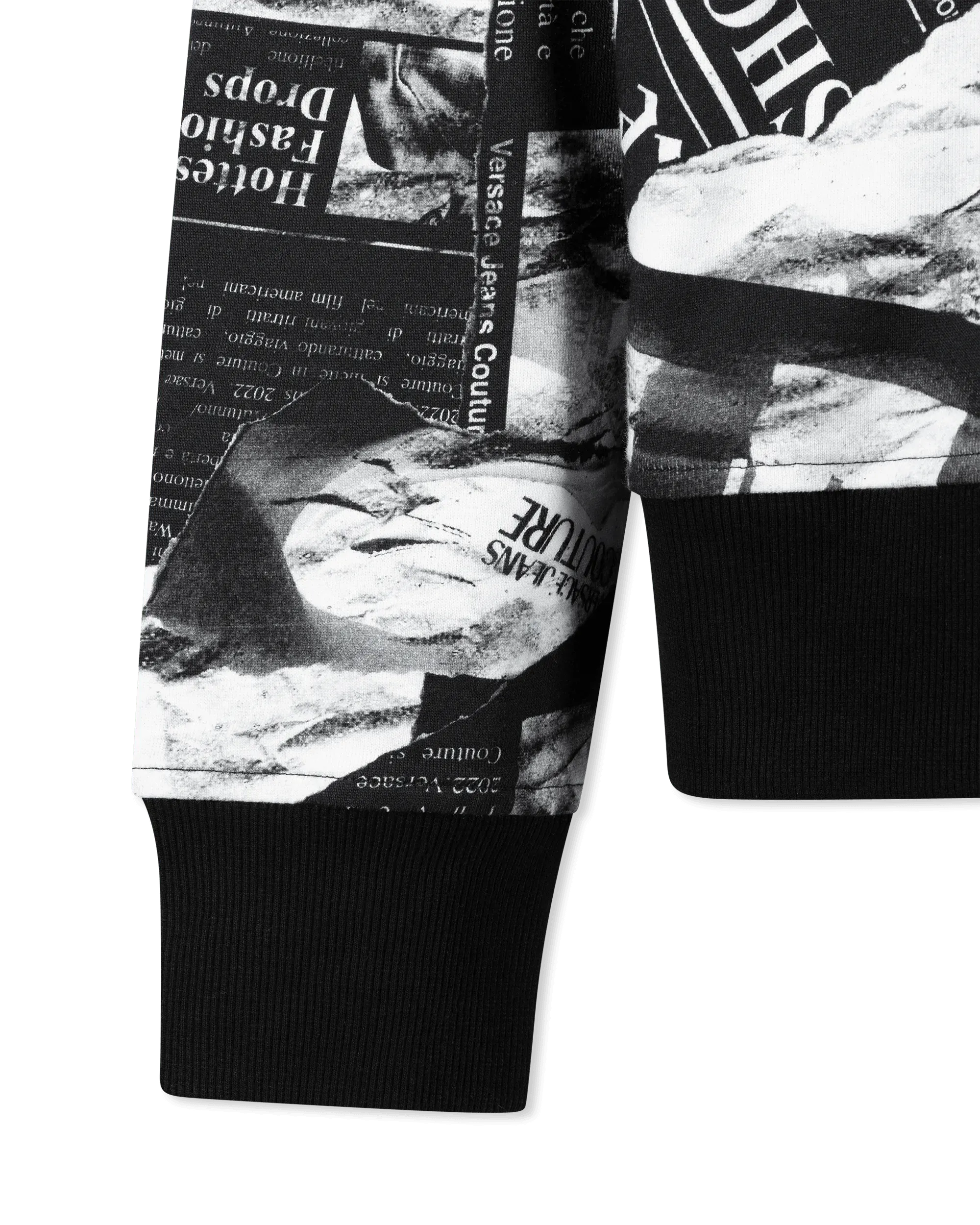 Magazine Print Sweatshirt - DIHSAN