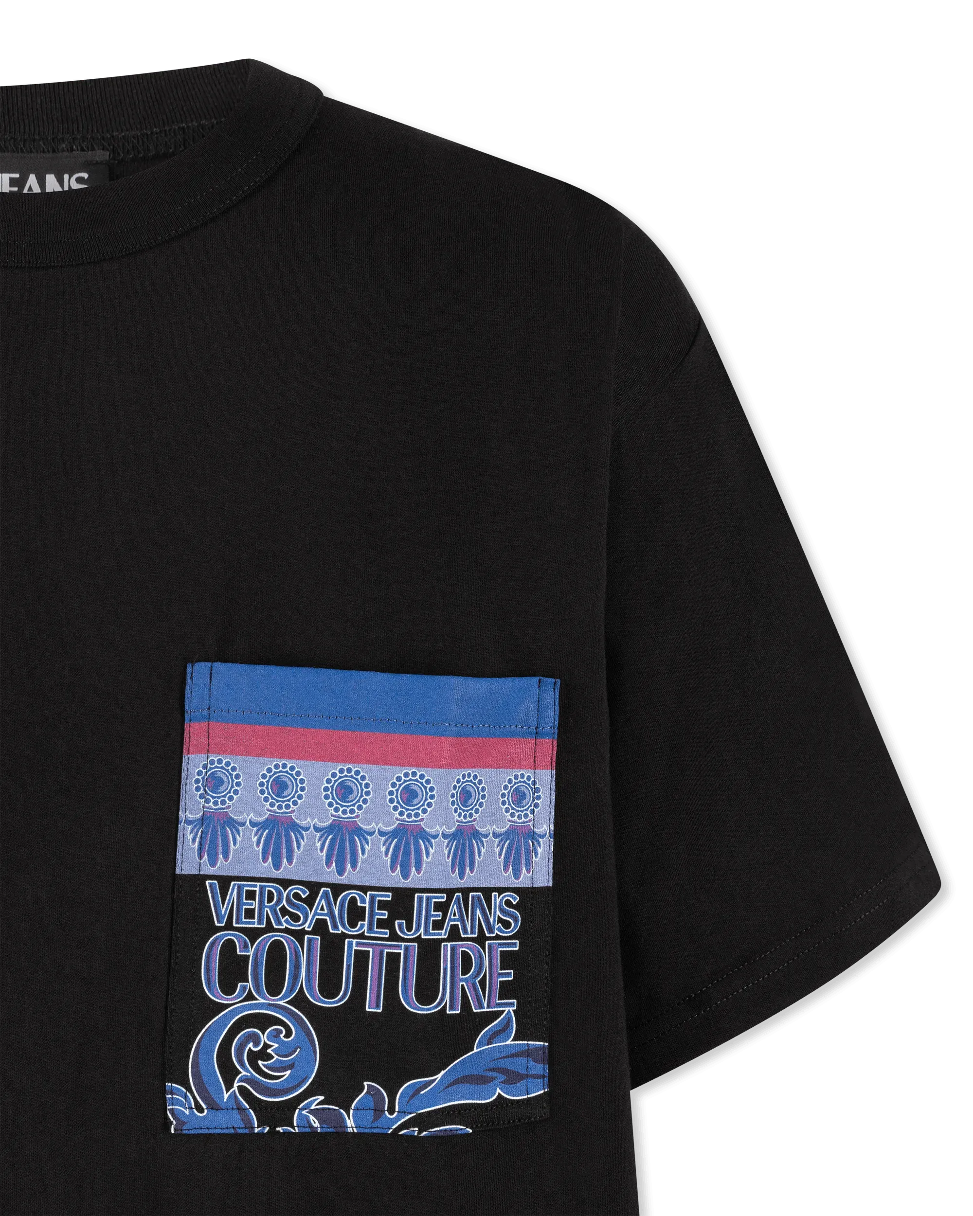 Front Pocket Logo Printed T-Shirt - DIHSAN