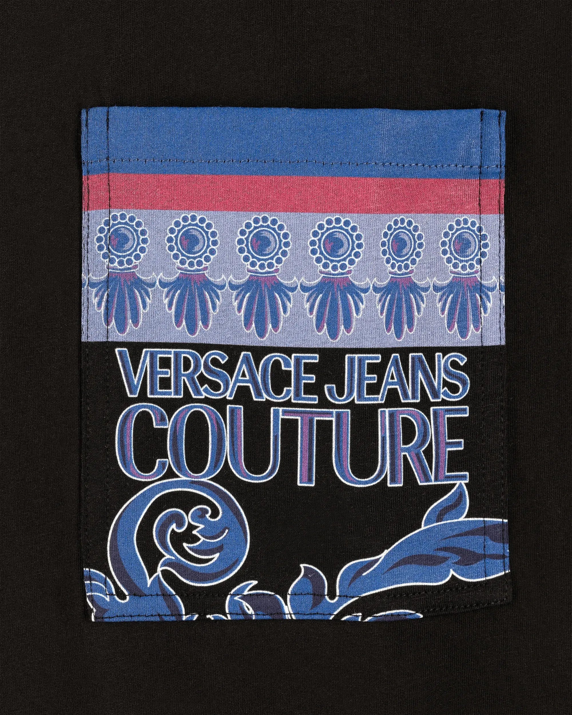 Front Pocket Logo Printed T-Shirt - DIHSAN