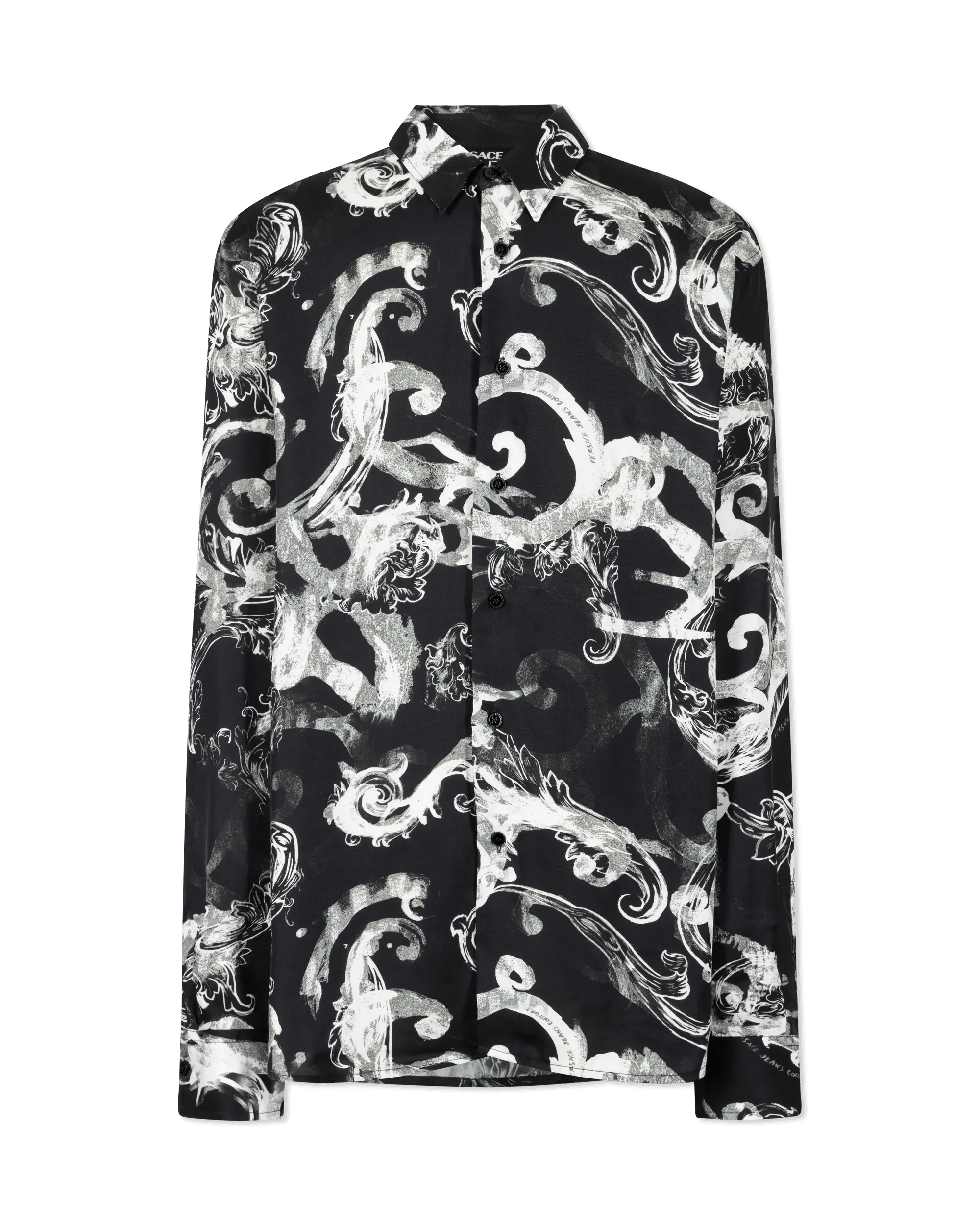 Watercolor Baroque Couture Long Sleeve Shirt - DIHSAN