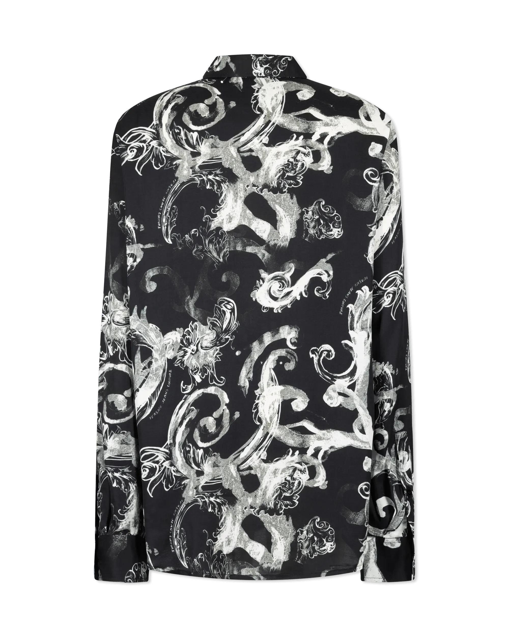 Watercolor Baroque Couture Long Sleeve Shirt - DIHSAN