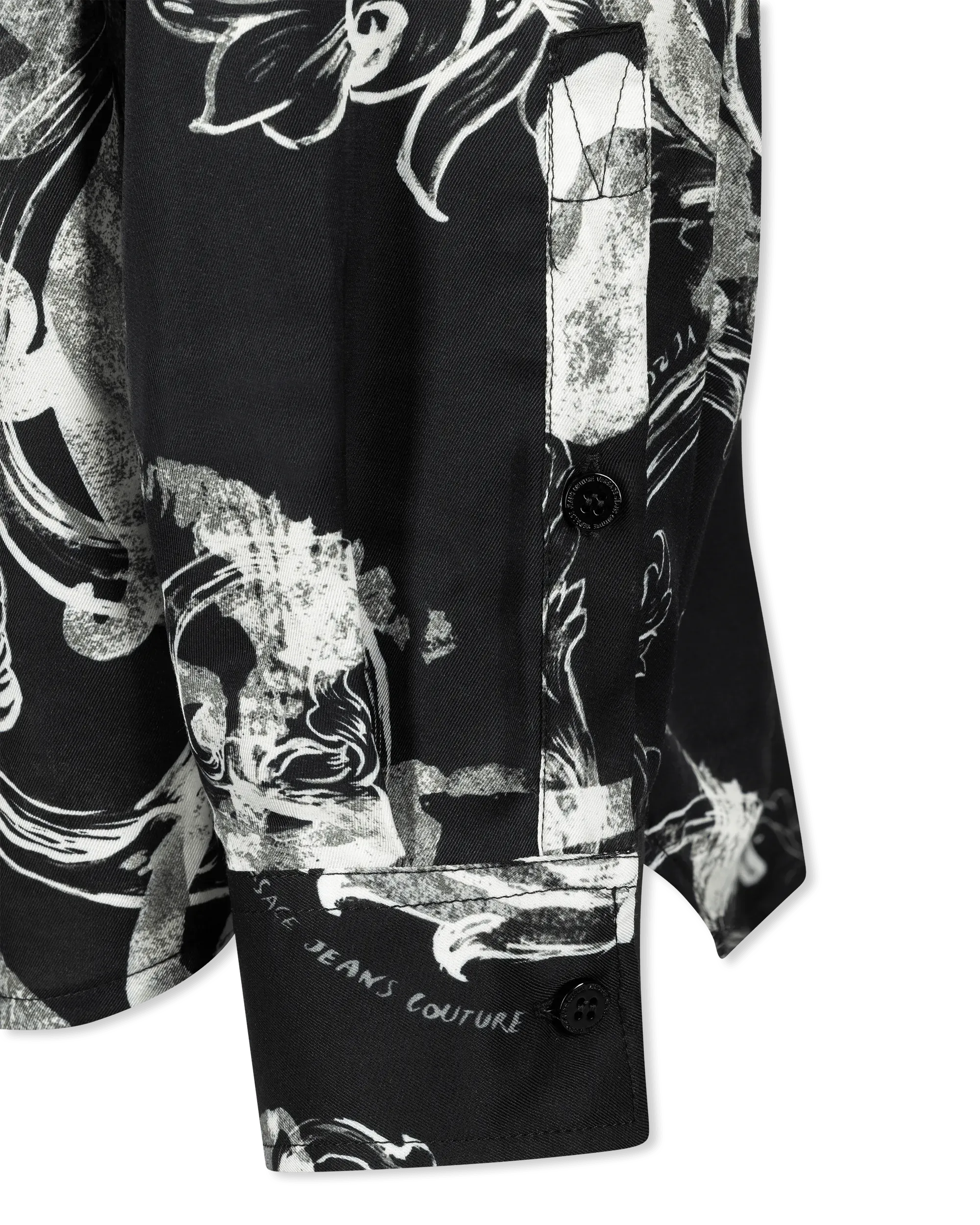 Watercolor Baroque Couture Long Sleeve Shirt - DIHSAN