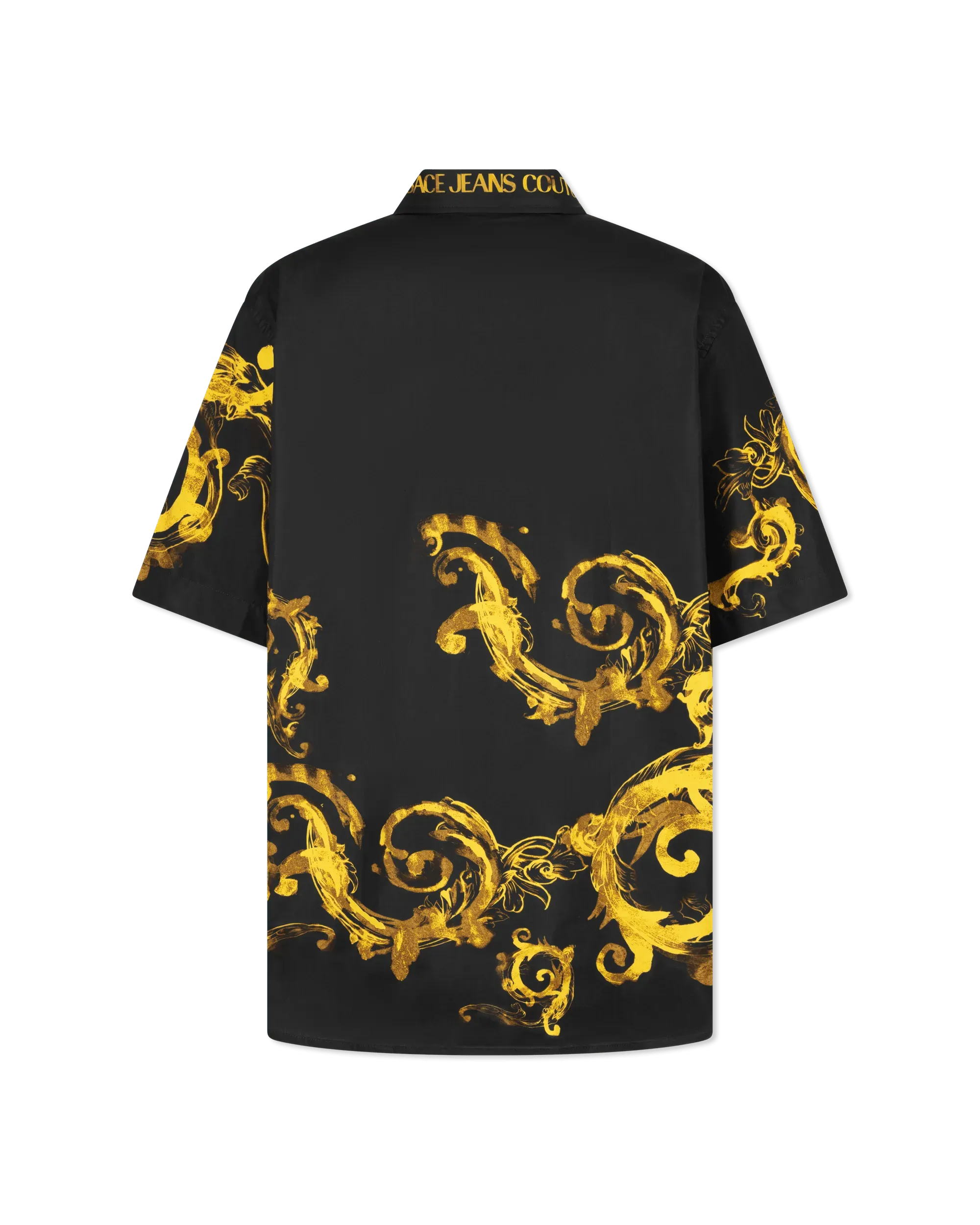 Watercolor Baroque Couture Short Sleeve Shirt - DIHSAN