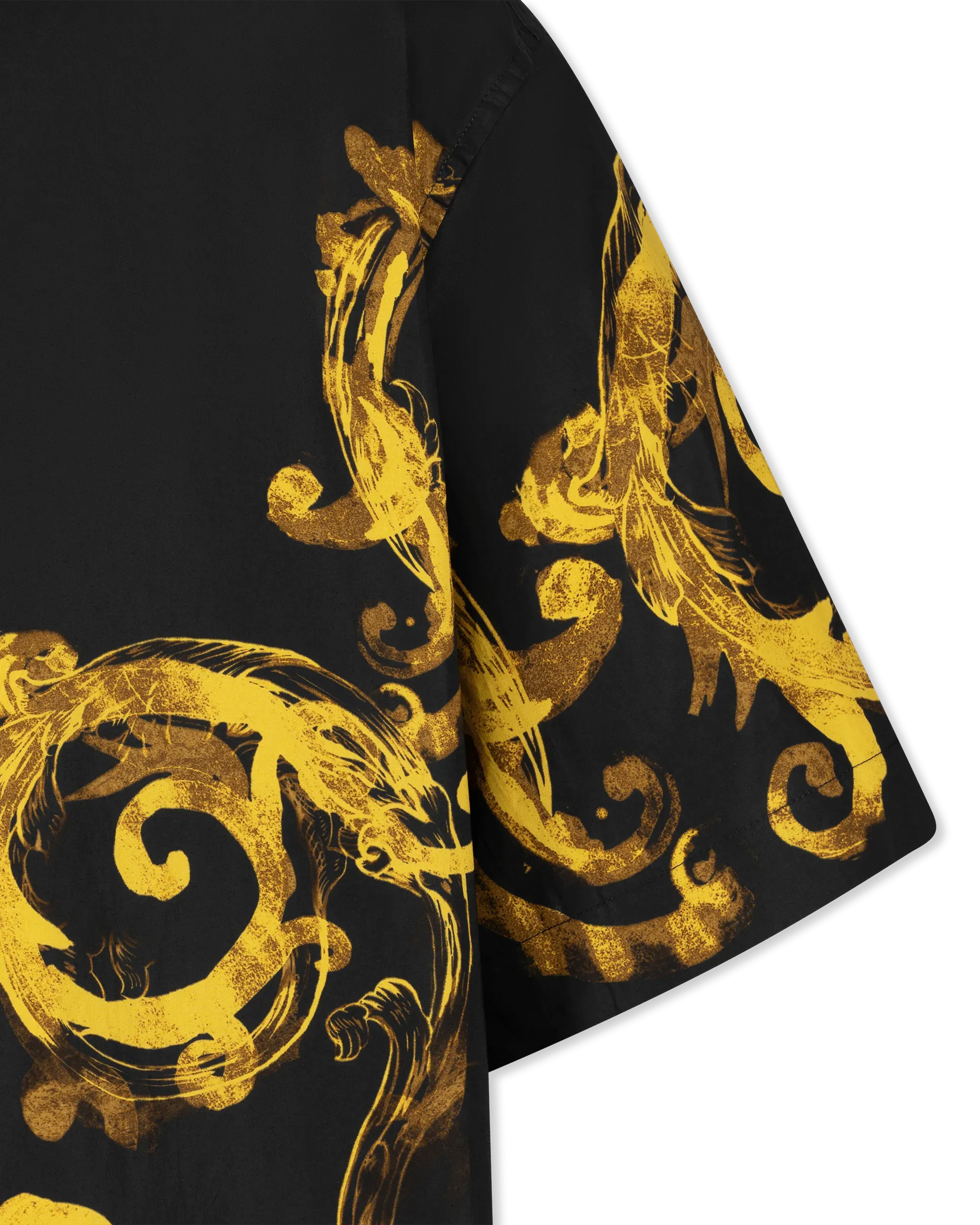 Watercolor Baroque Couture Short Sleeve Shirt - DIHSAN