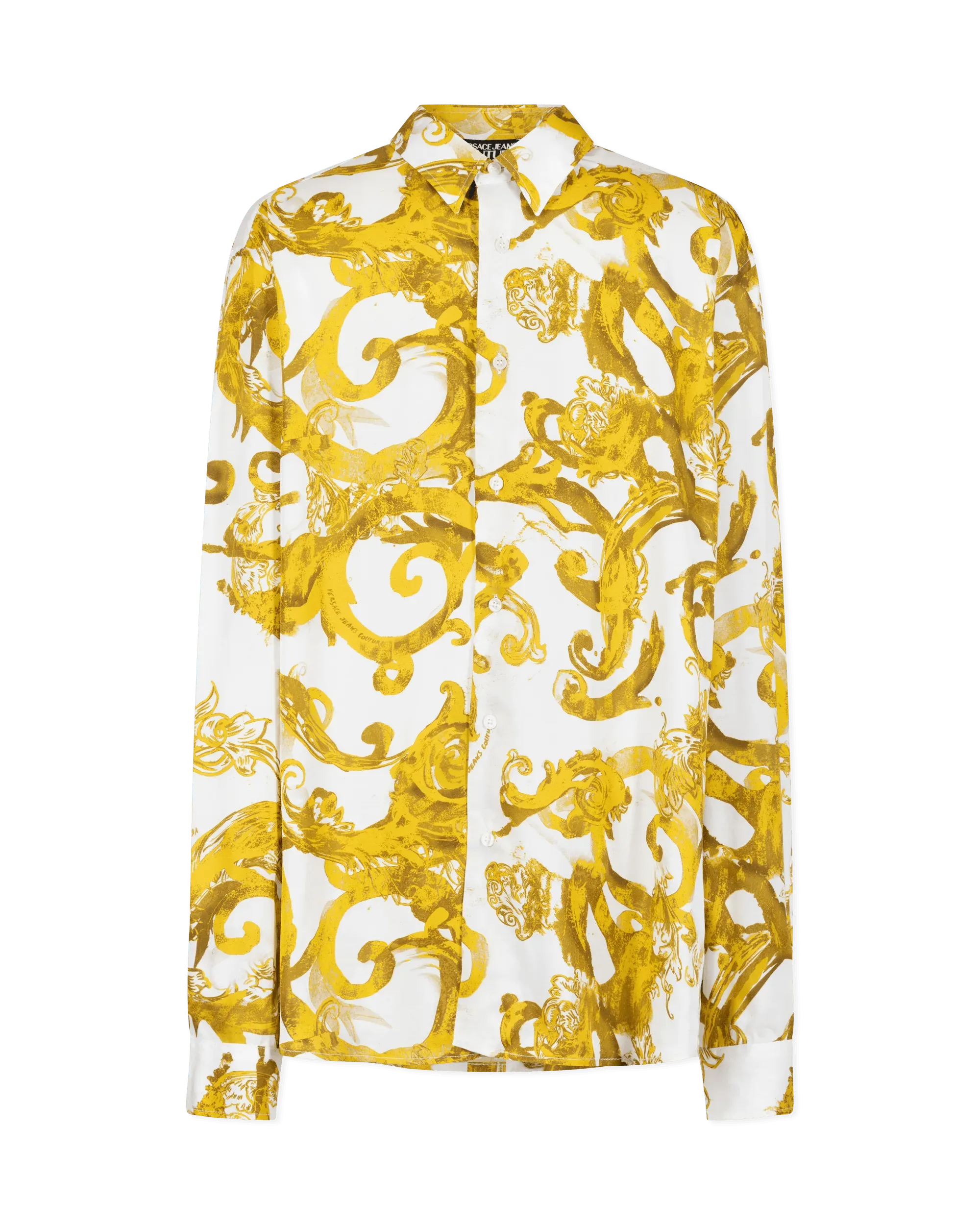 Watercolor Baroque Couture Long Sleeve Shirt - DIHSAN