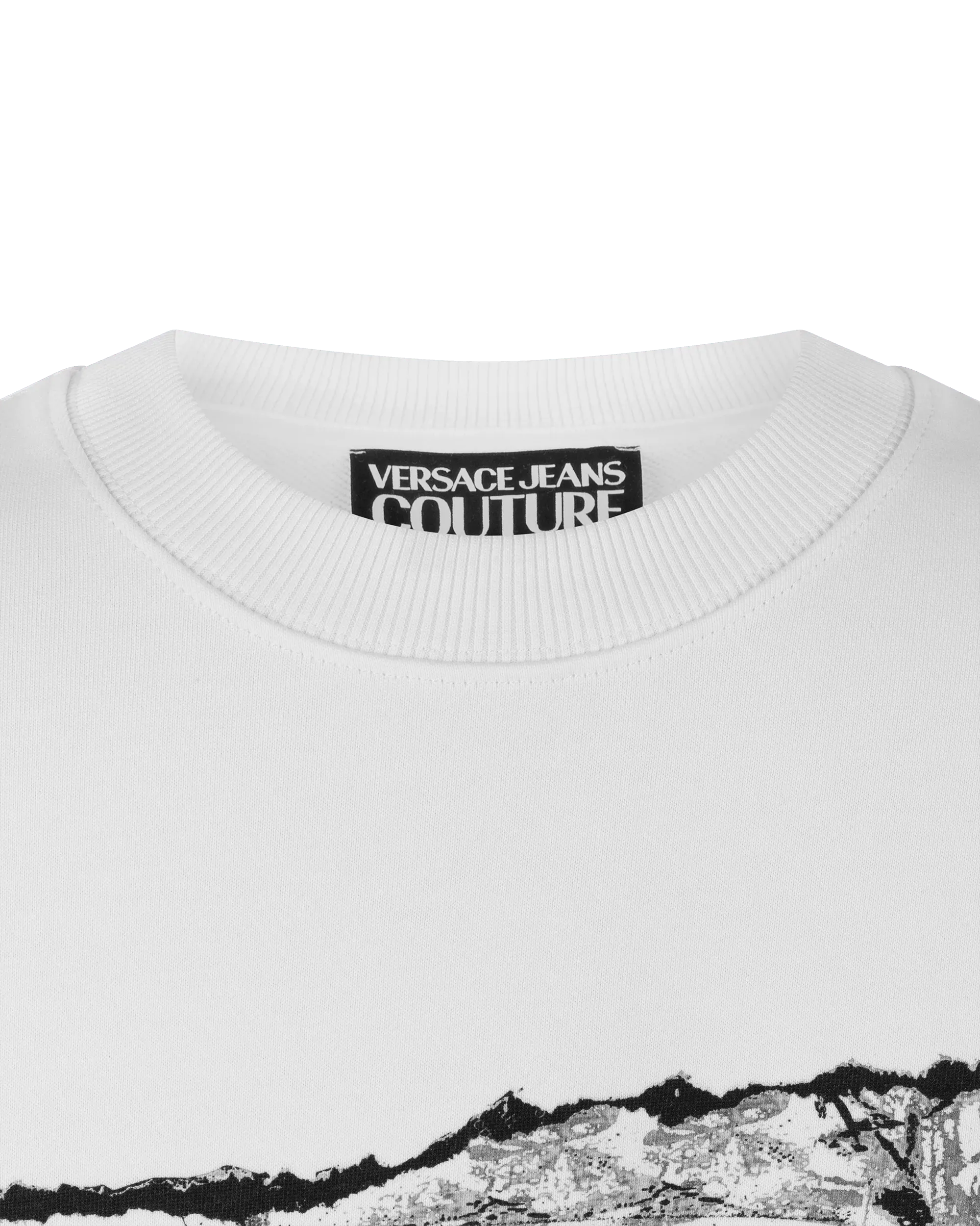 Magazine Logo Print Sweatshirt - DIHSAN