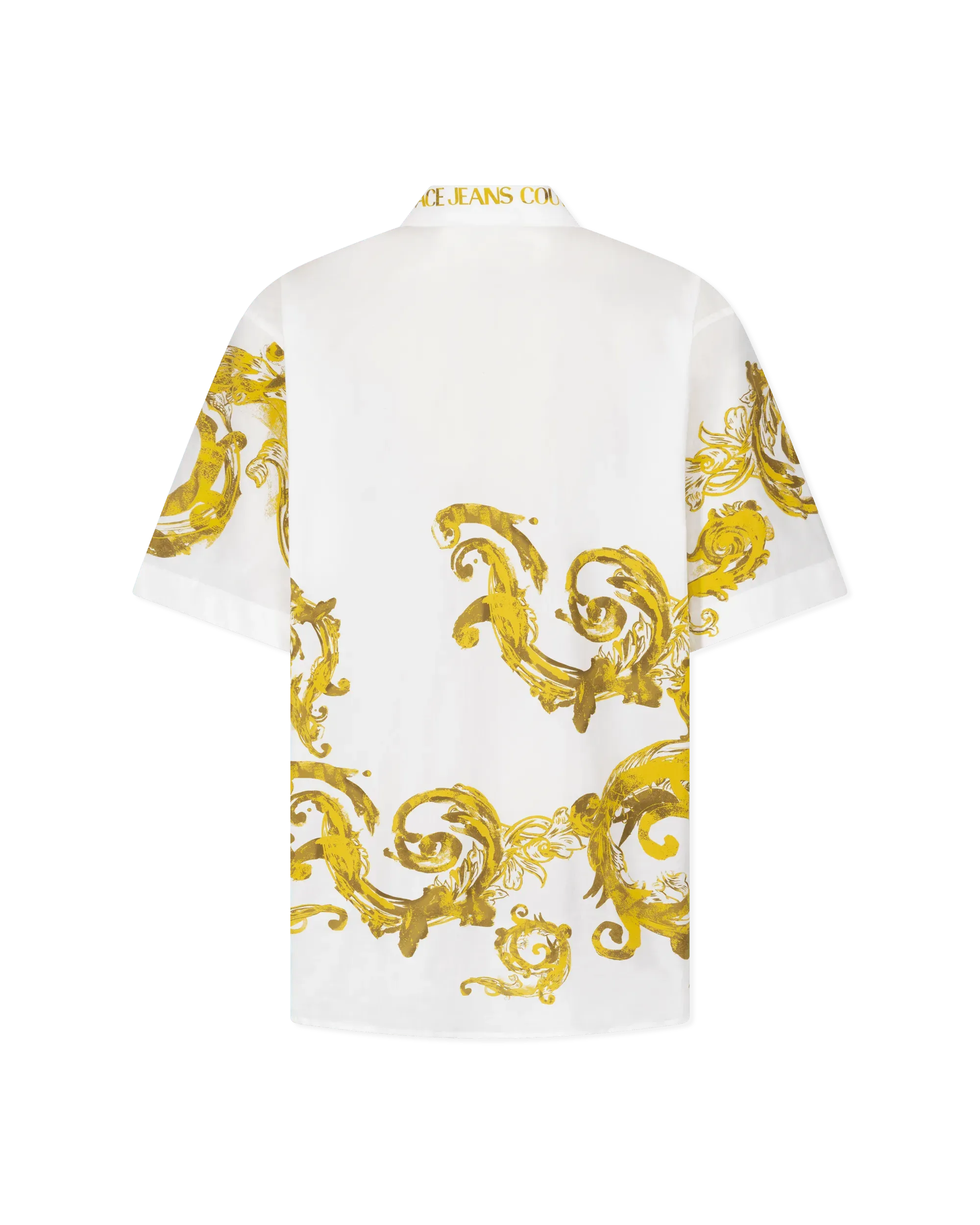 Watercolor Baroque Couture Short Sleeve Shirt - DIHSAN