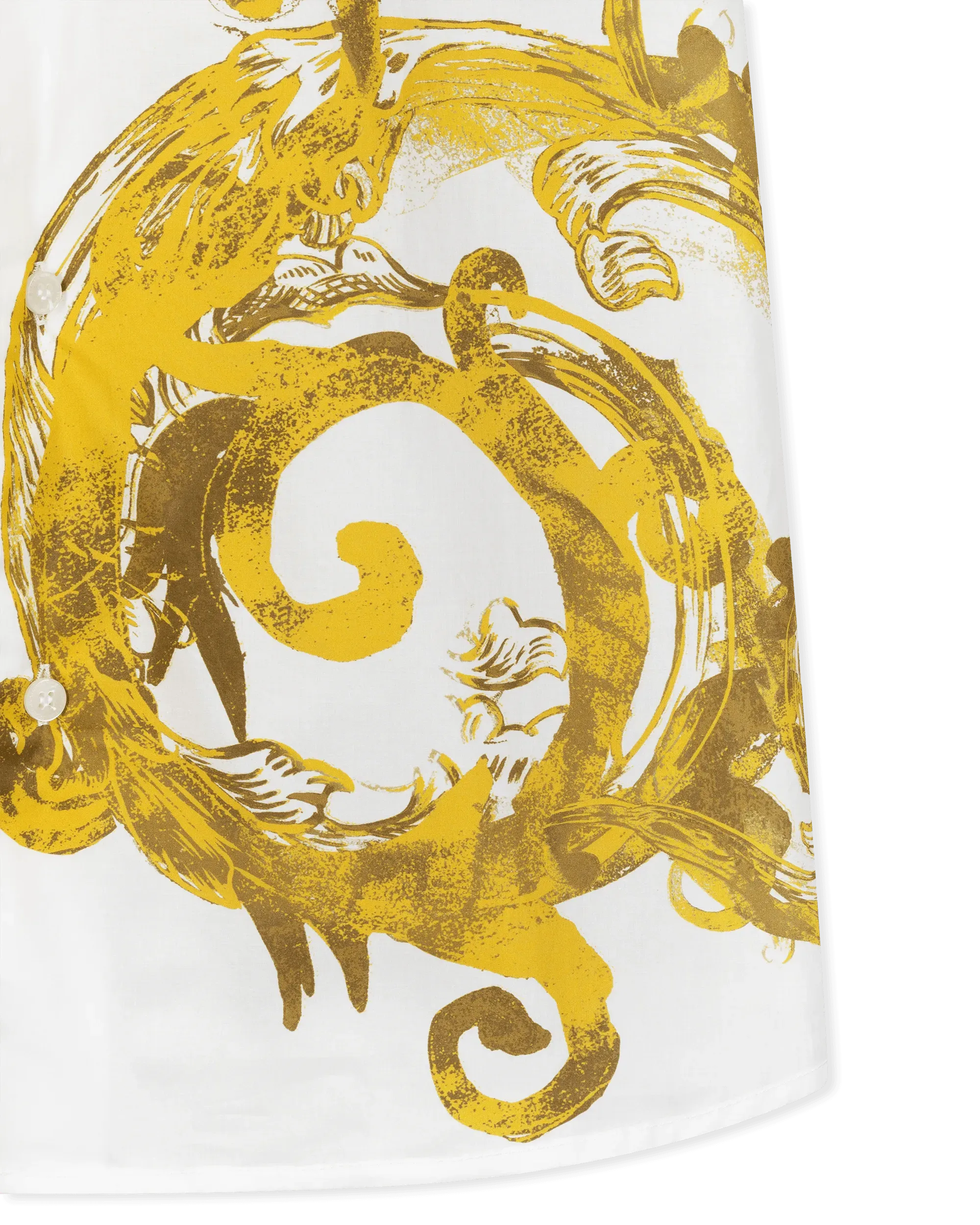 Watercolor Baroque Couture Short Sleeve Shirt - DIHSAN