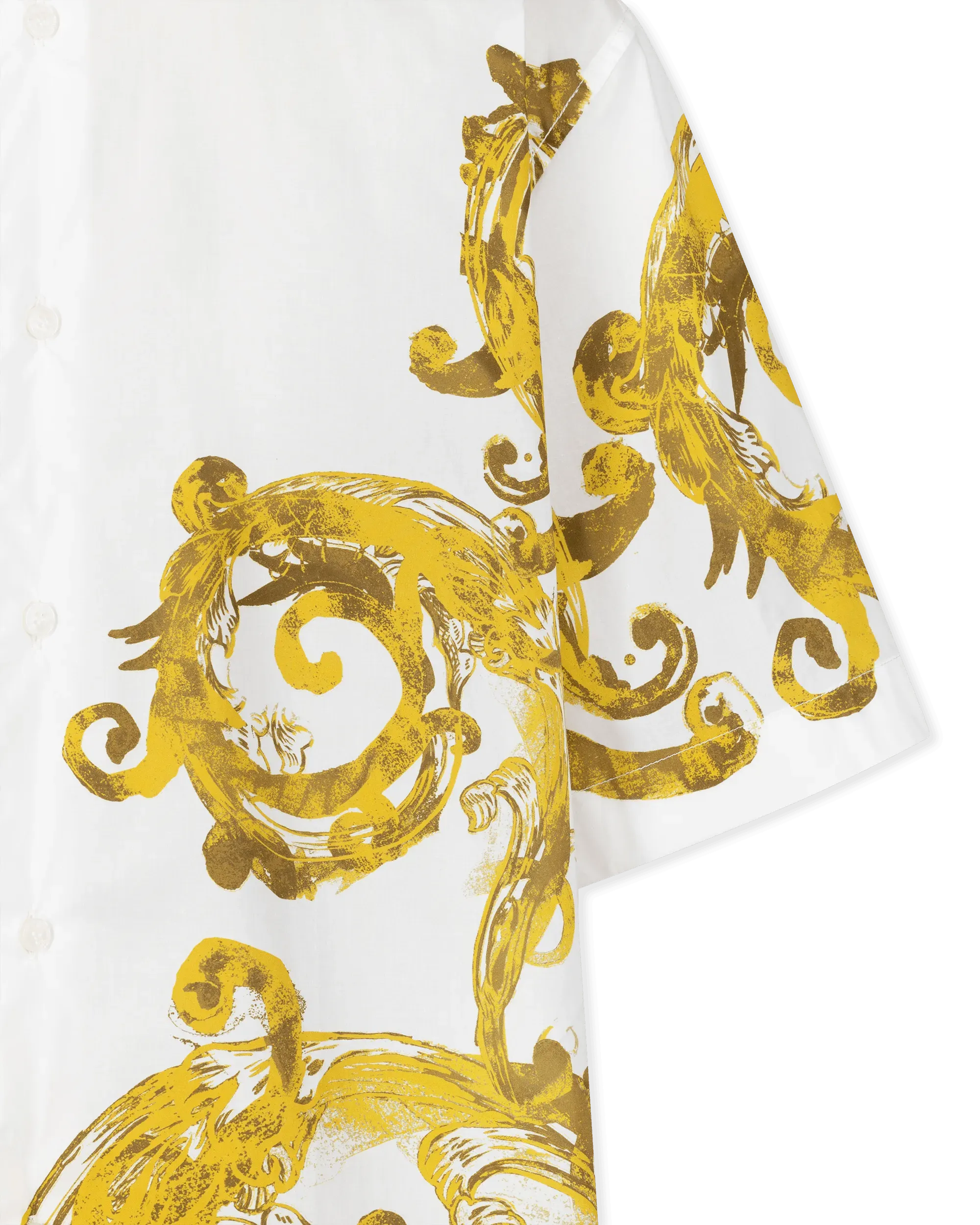 Watercolor Baroque Couture Short Sleeve Shirt - DIHSAN