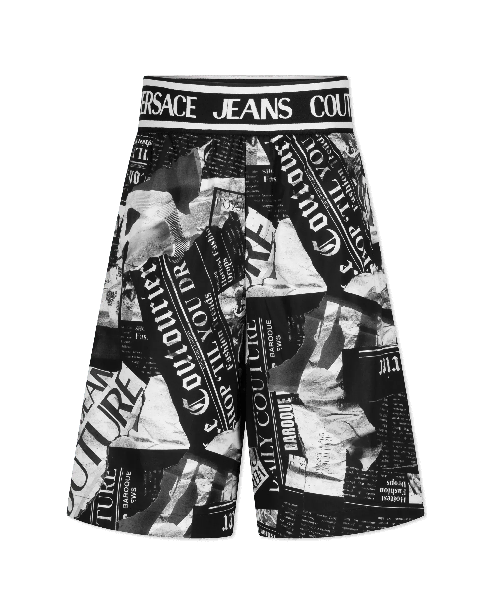 Magazine Print Shorts - DIHSAN
