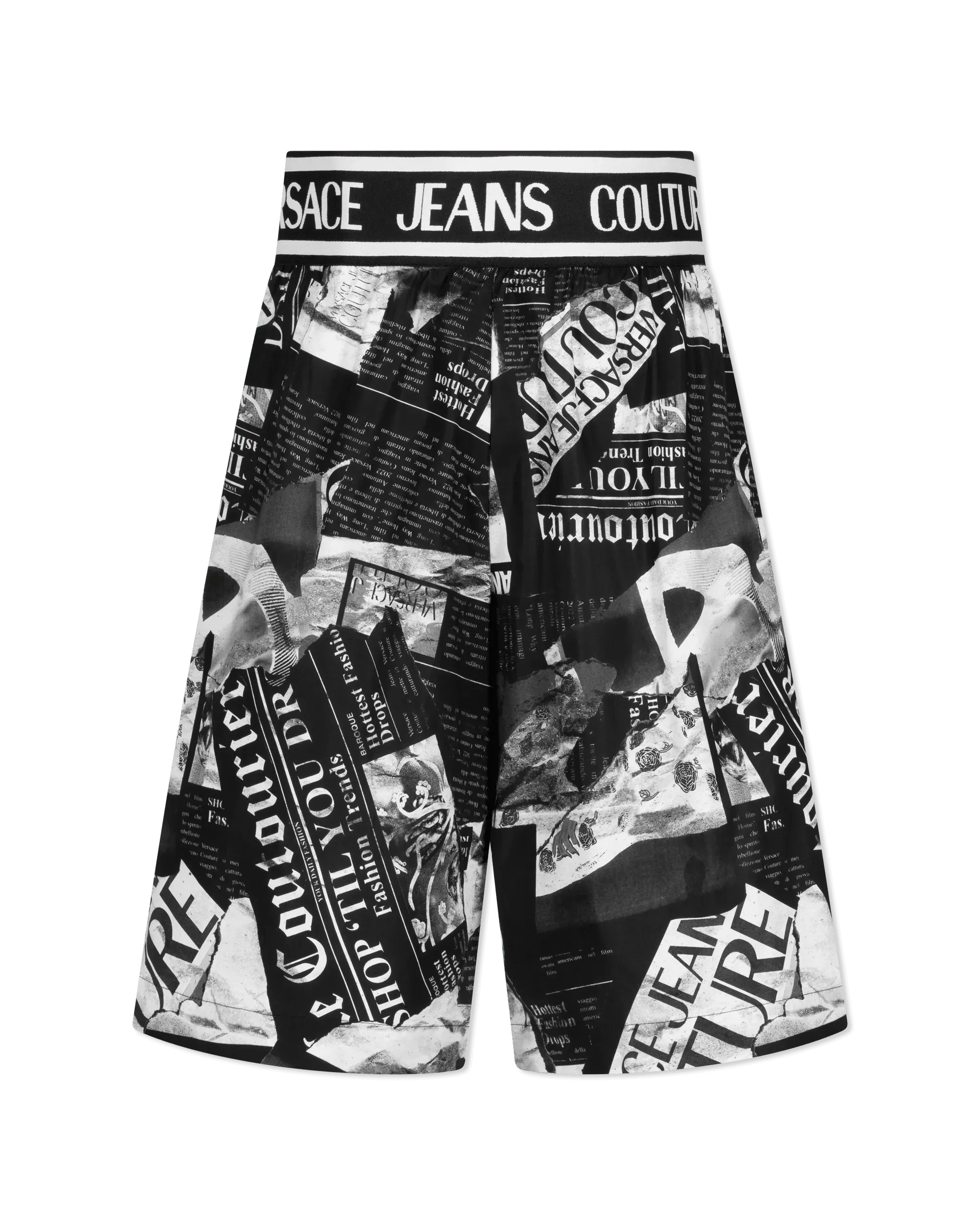 Magazine Print Shorts - DIHSAN