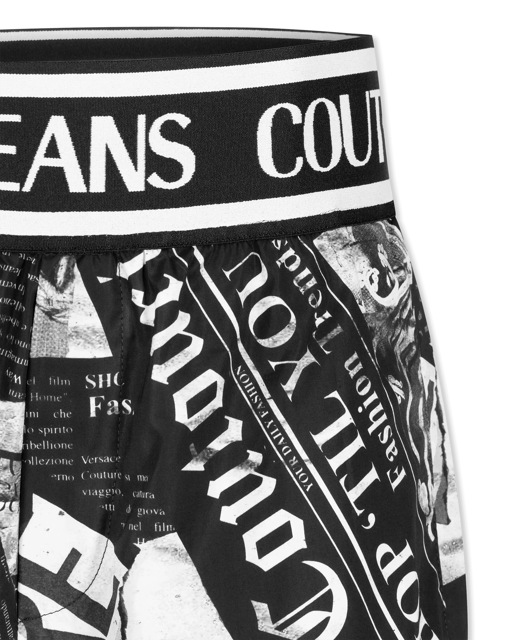 Magazine Print Shorts - DIHSAN