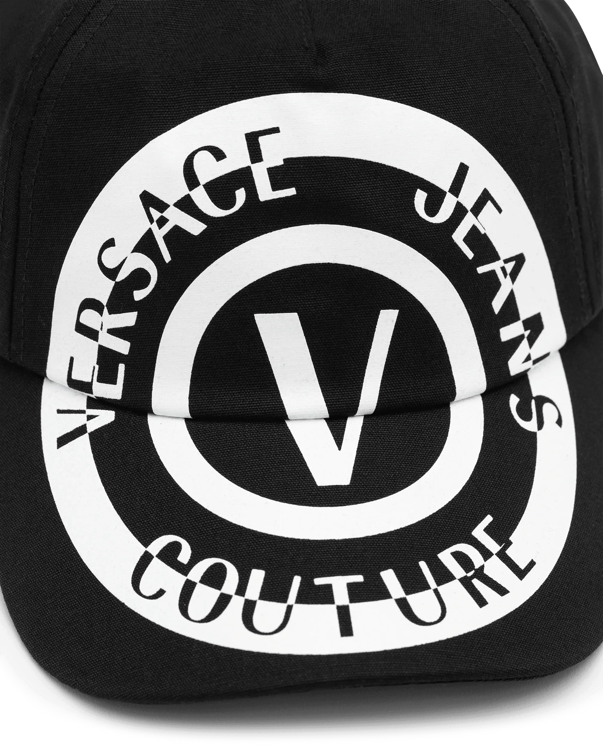 Oversized V-Emblem Baseball Cap - DIHSAN