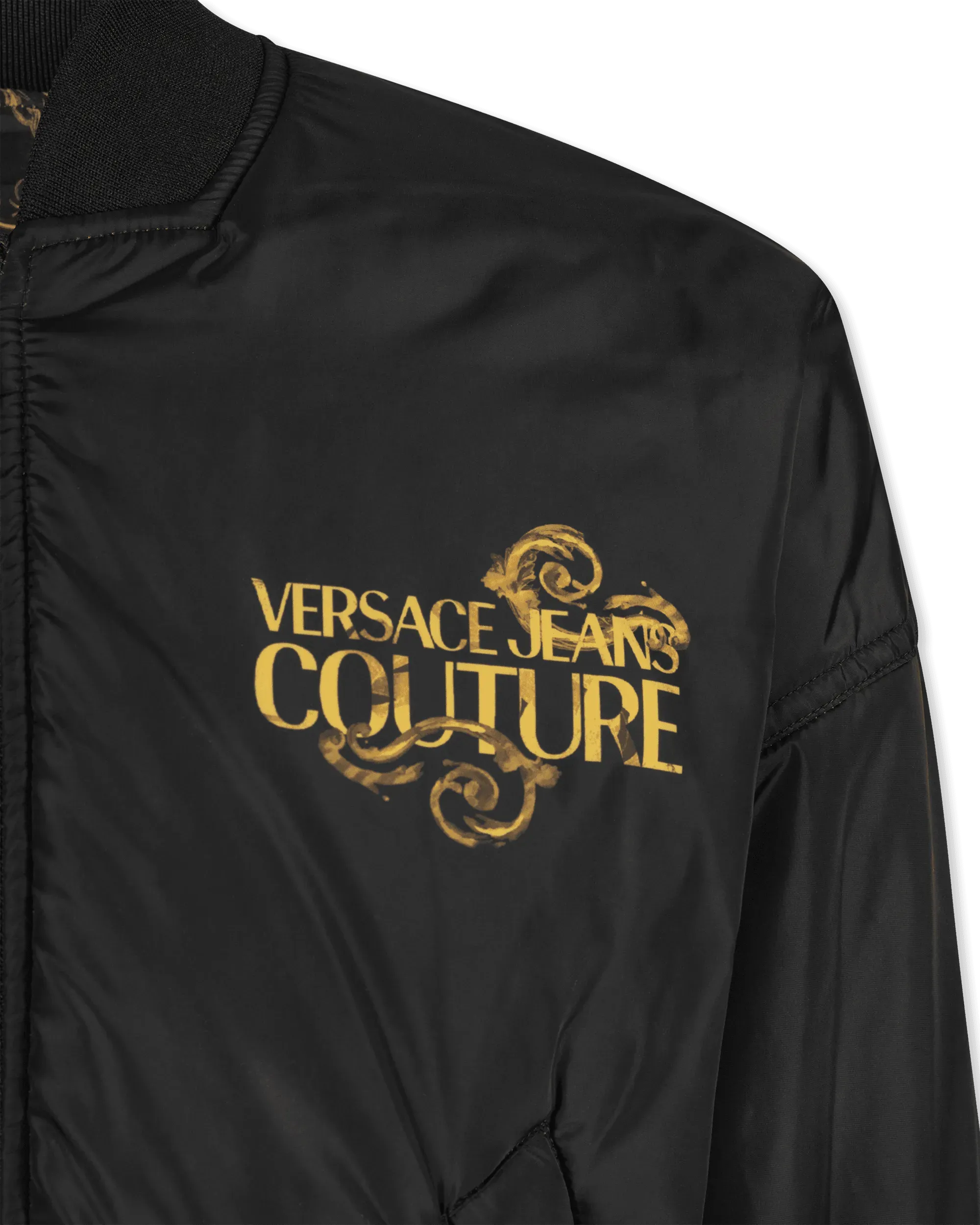 Watercolor Barocco Couture Reversible Bomber Jacket - DIHSAN