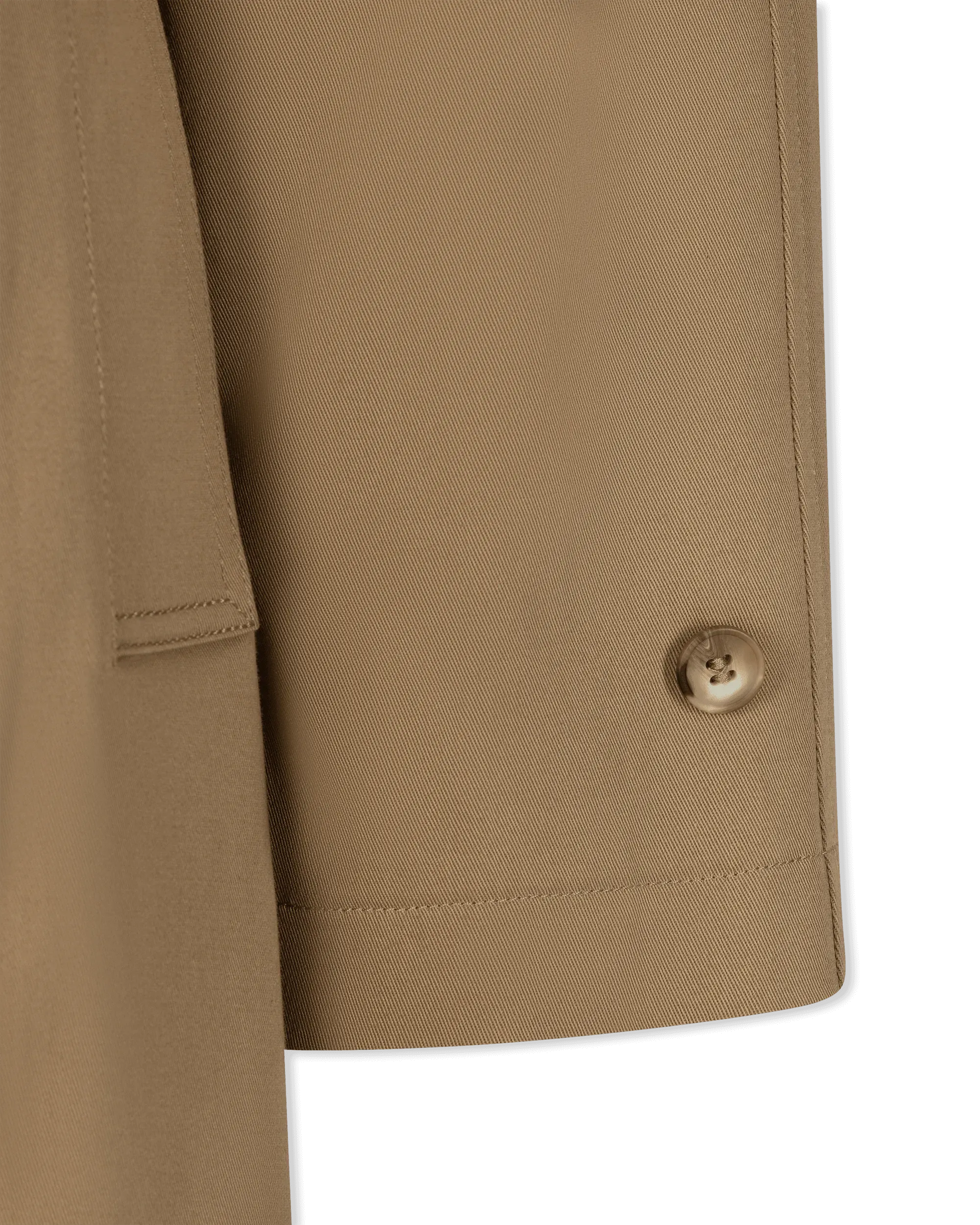 Baroque Buckle Ruffled Trench Coat - DIHSAN