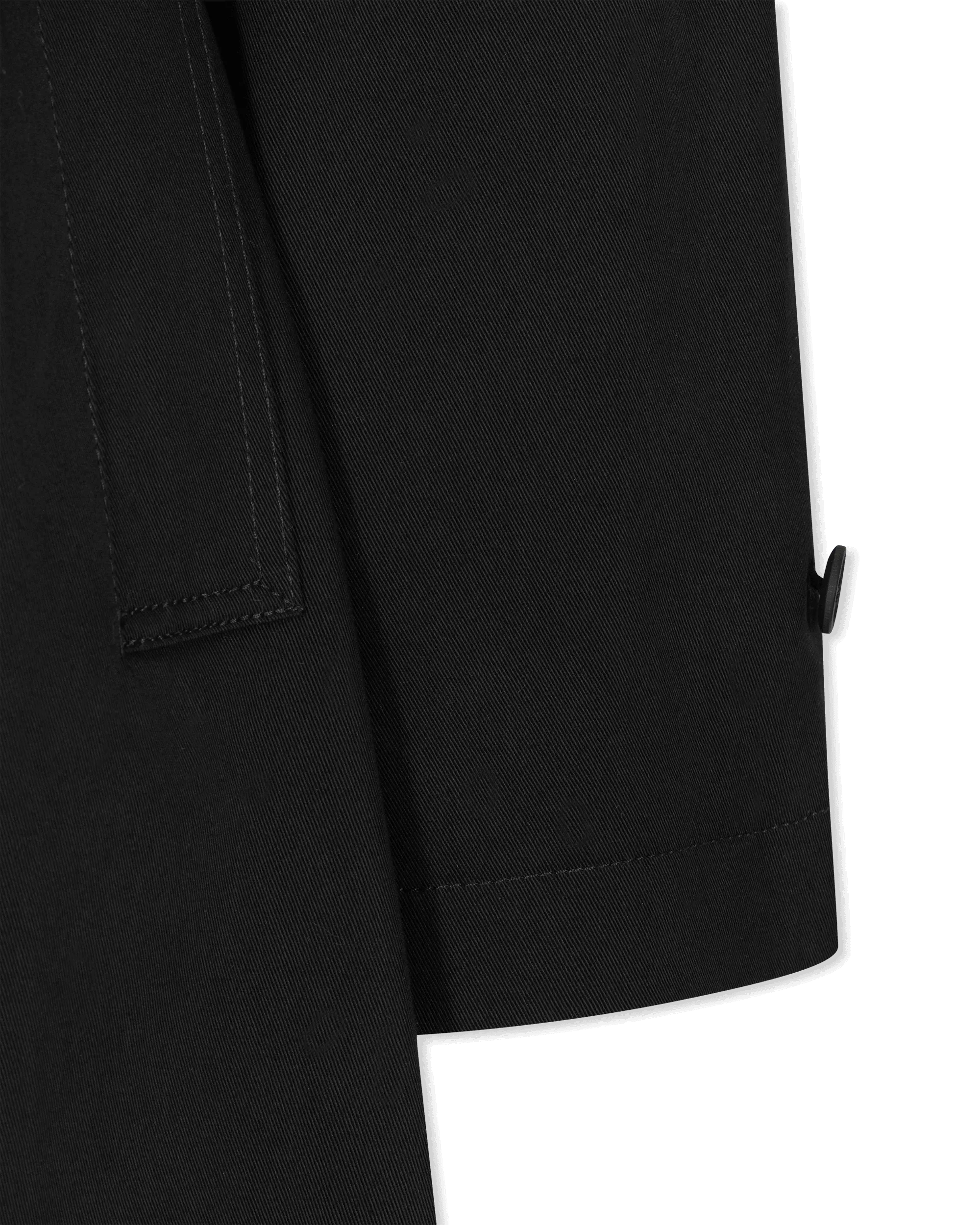 Baroque Buckle Ruffled Trench Coat - DIHSAN