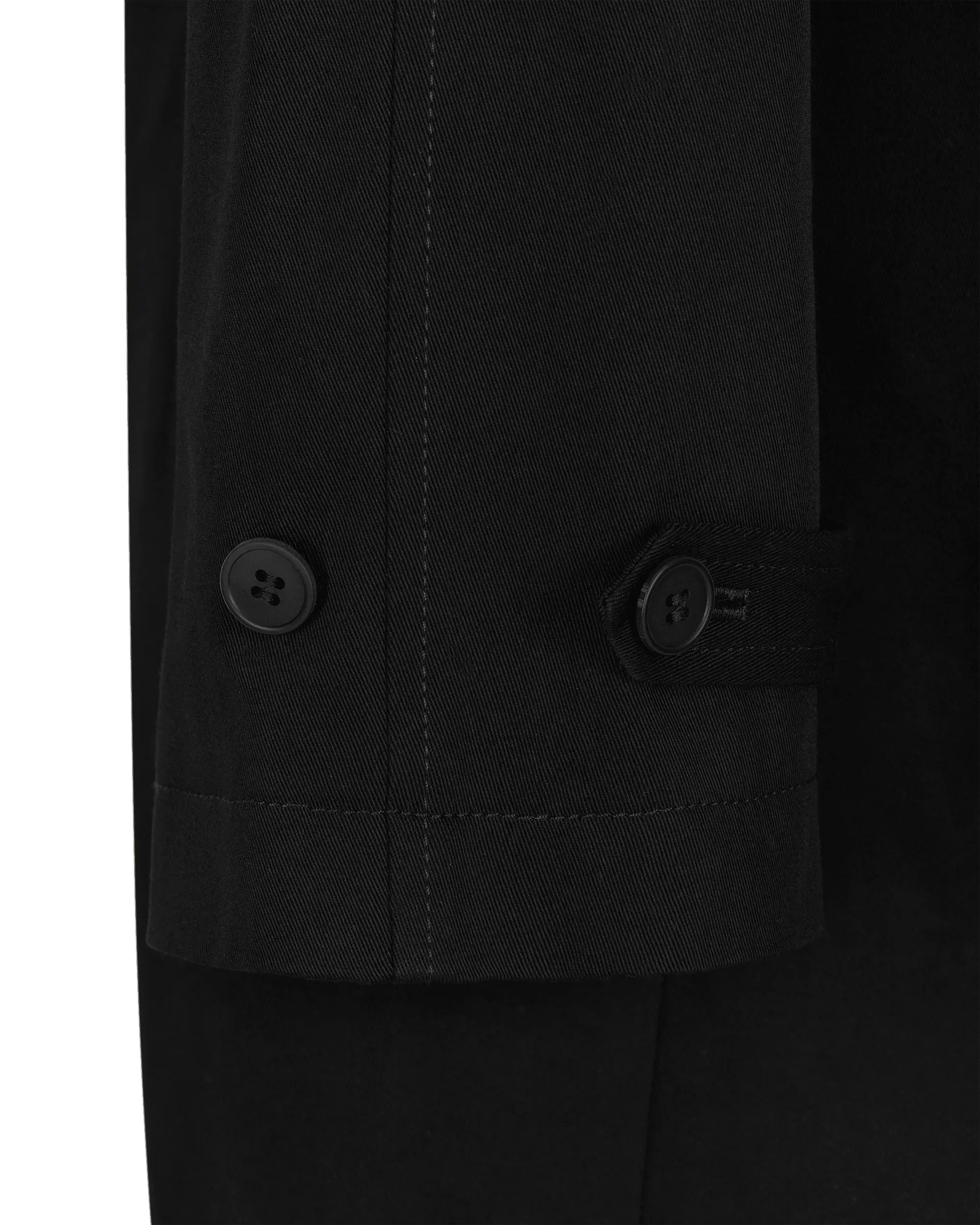 Baroque Buckle Ruffled Trench Coat - DIHSAN