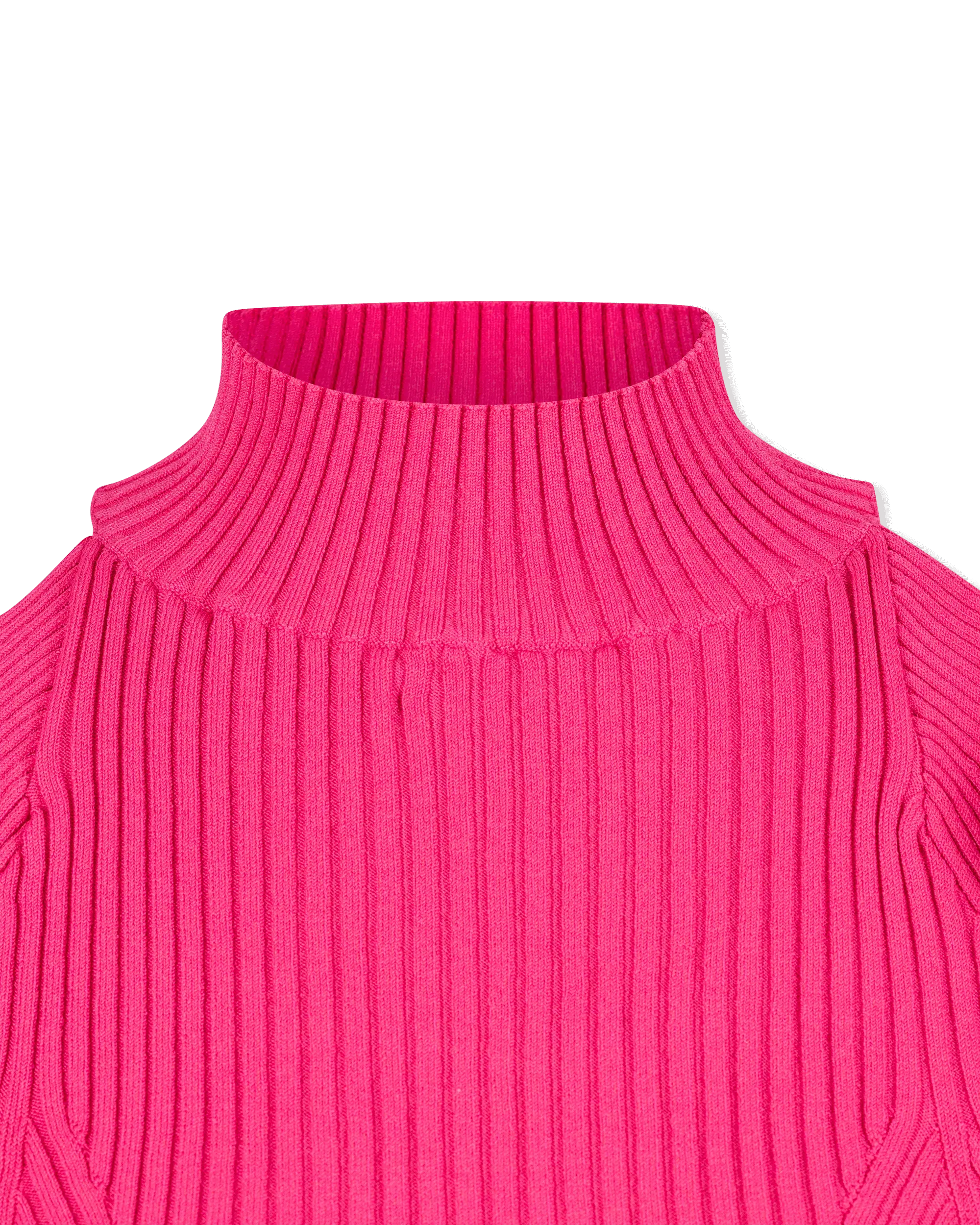 Ruffled Halterneck Knit Tank Top - DIHSAN