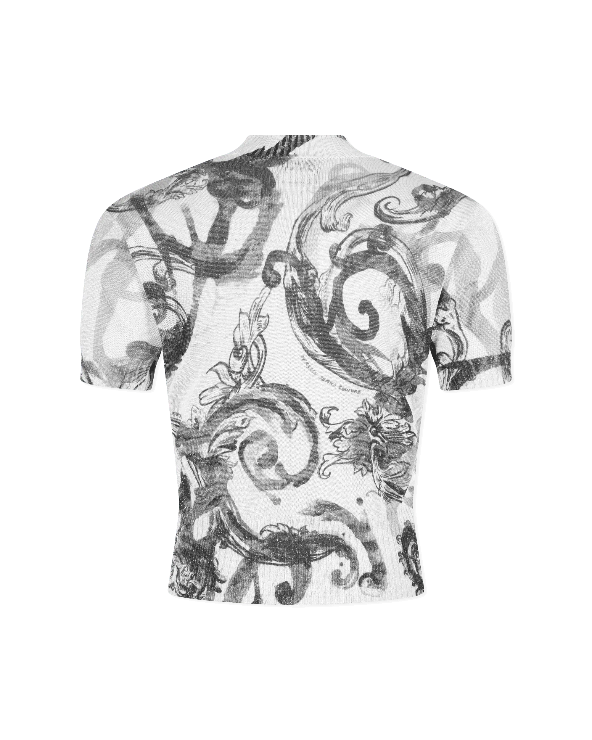 Watercolor Baroque Couture Knit Top - DIHSAN