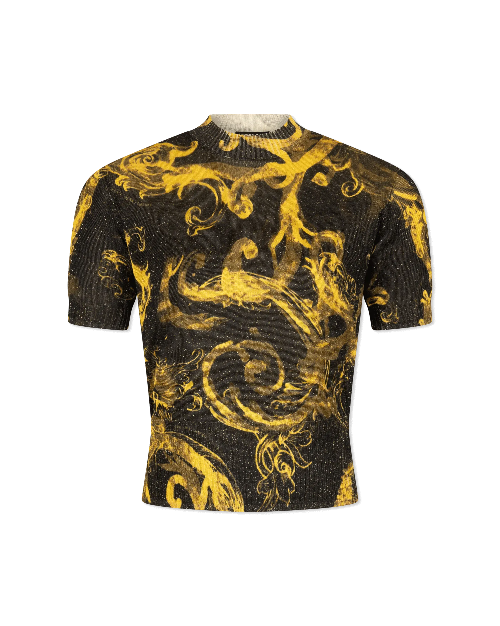 Watercolor Baroque Couture Knit Top - DIHSAN