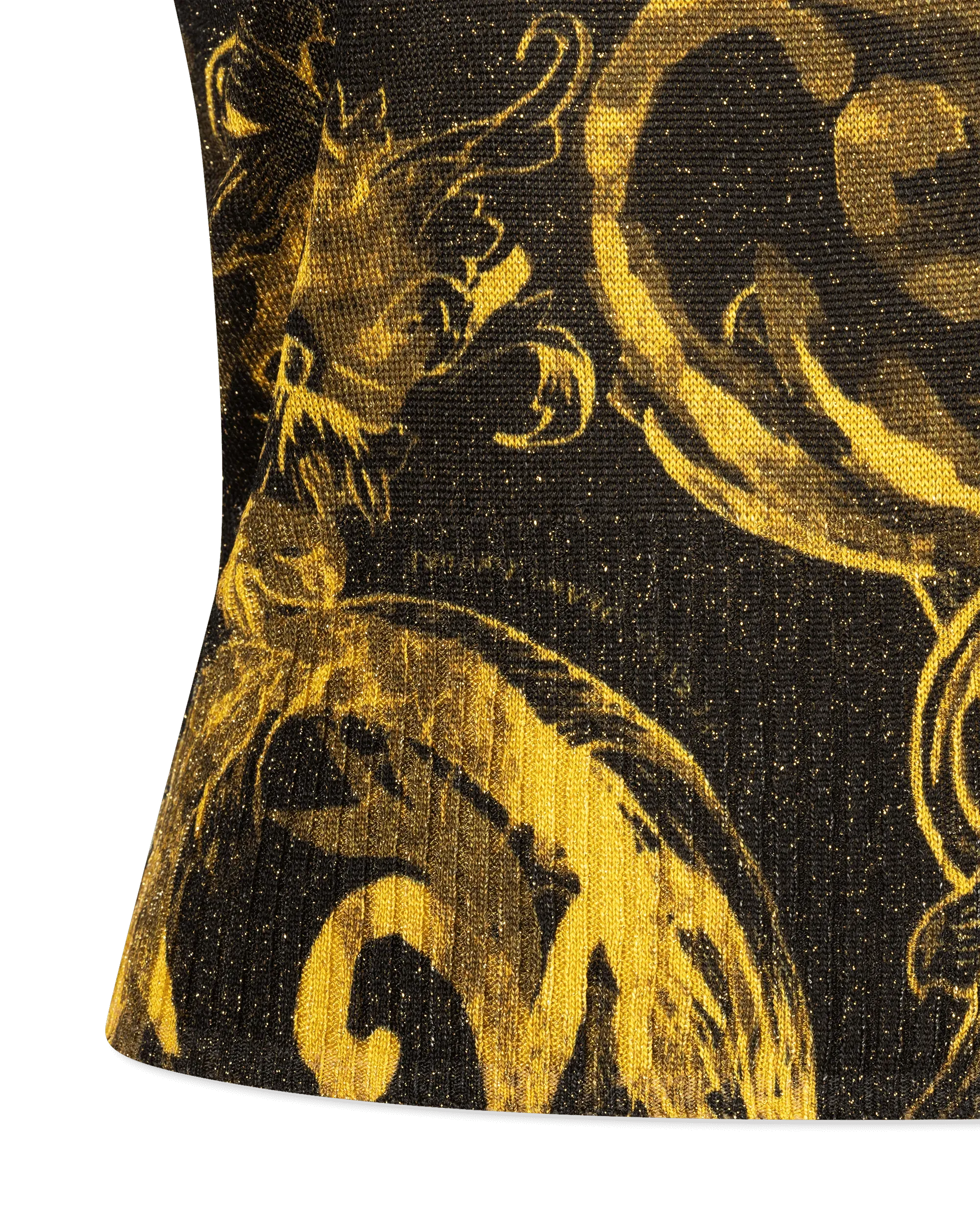 Watercolor Baroque Couture Knit Top - DIHSAN