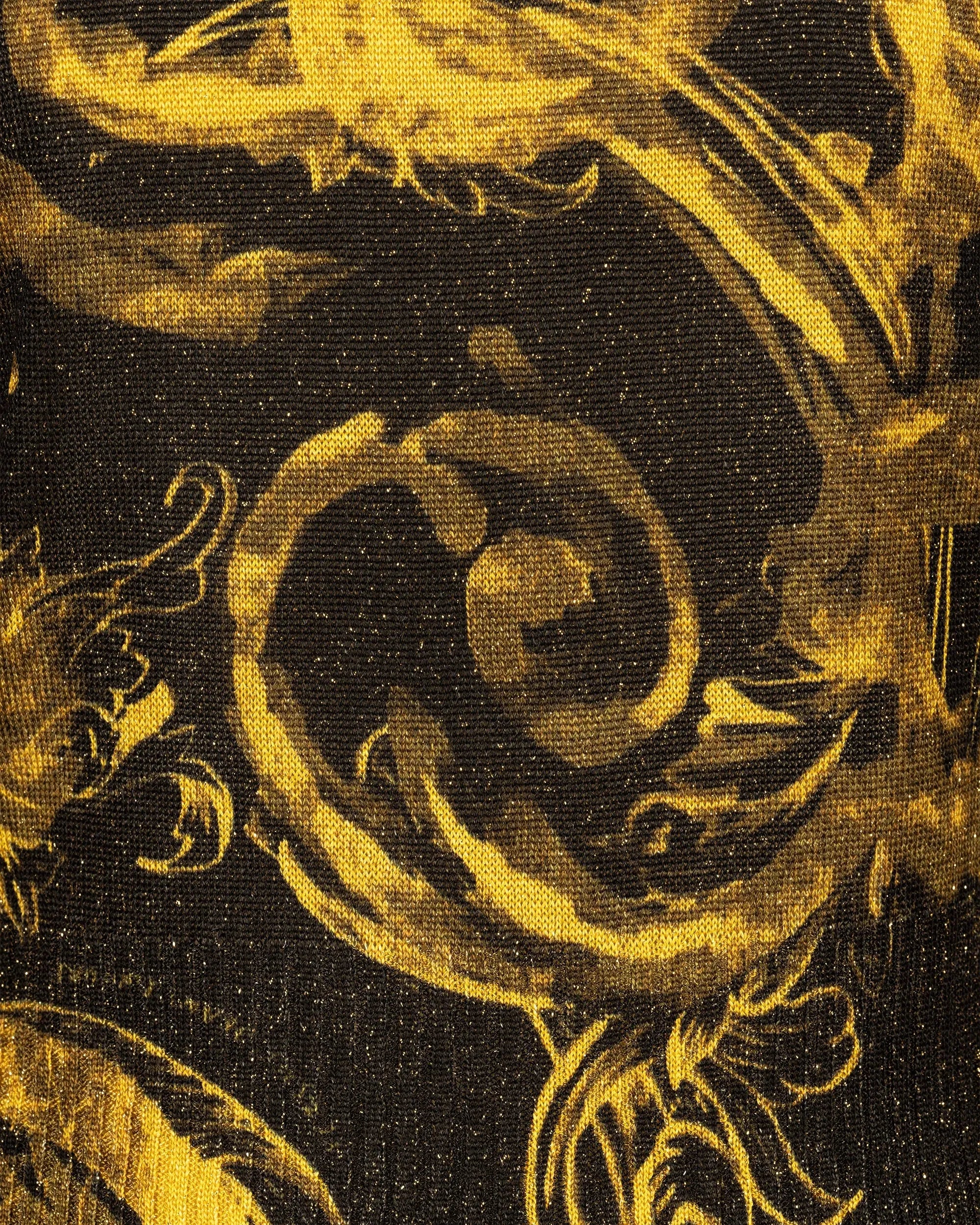 Watercolor Baroque Couture Knit Top - DIHSAN