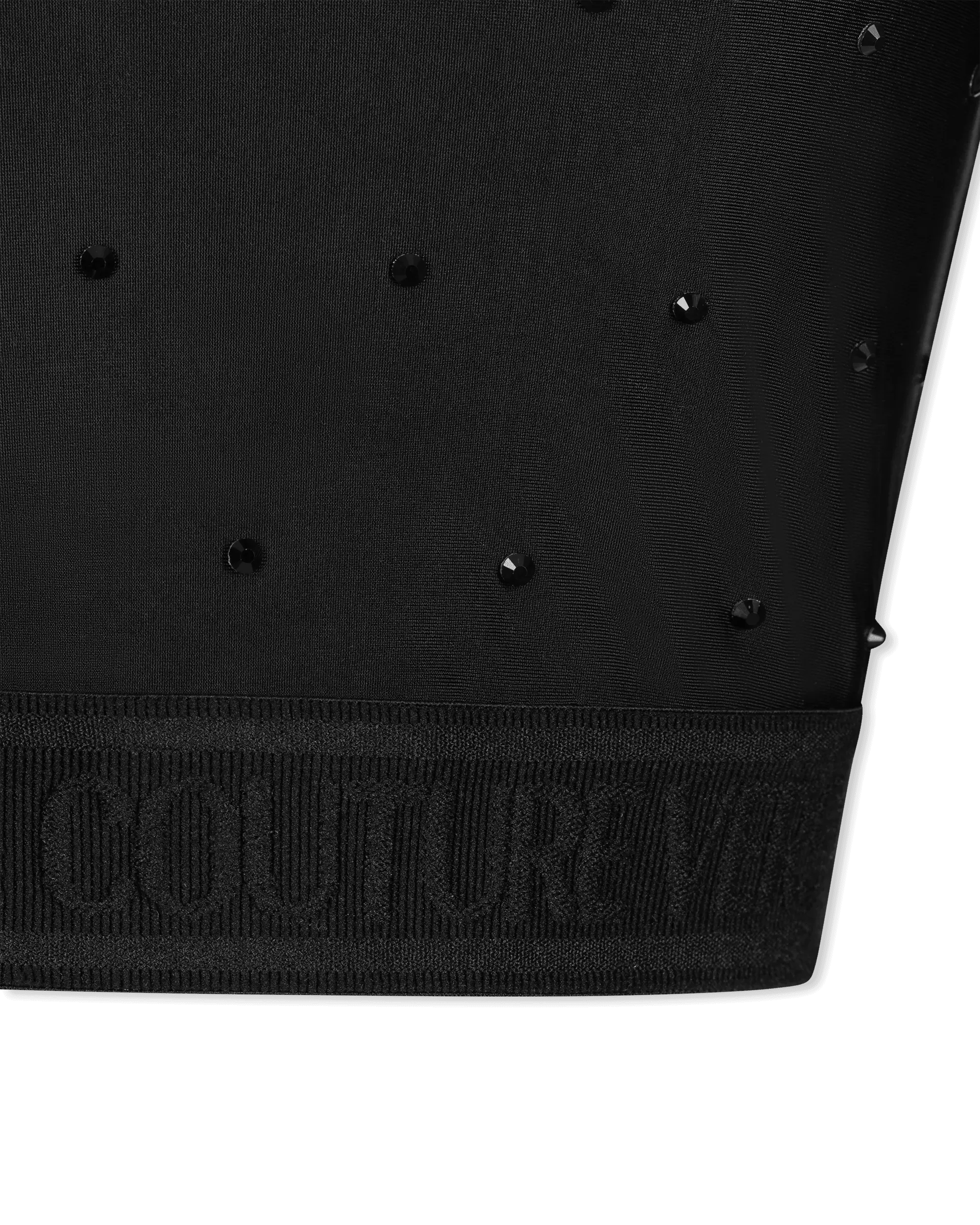 Crystal Embellished Crop Top - DIHSAN