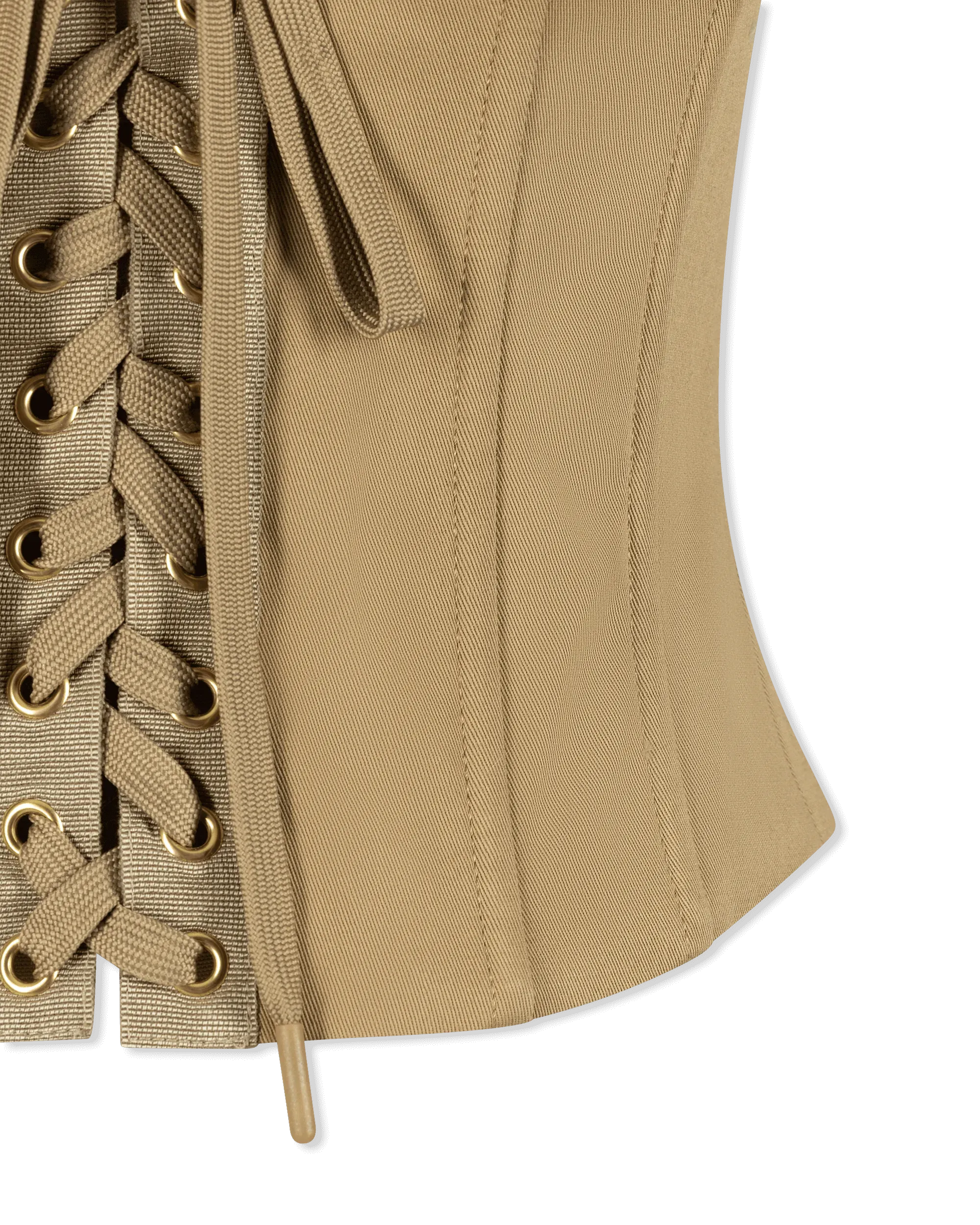 Corset Lace-Up Top - DIHSAN