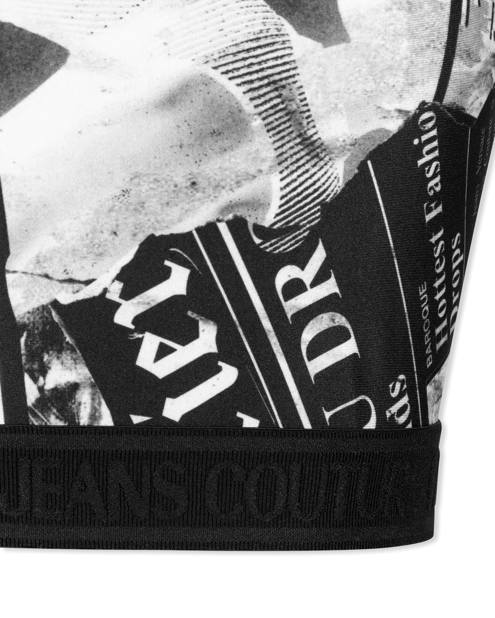 Magazine Print Crop Top - DIHSAN