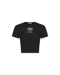 Logo Print Cropped T-Shirt - DIHSAN