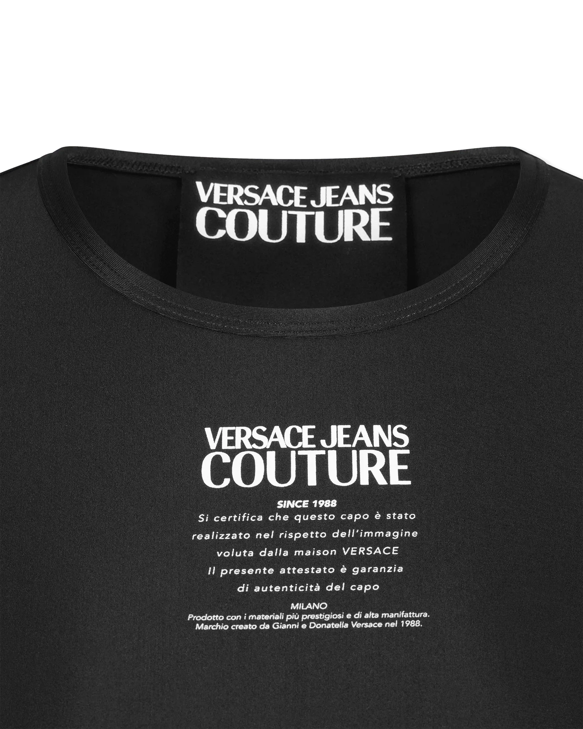 Logo Print Cropped T-Shirt - DIHSAN