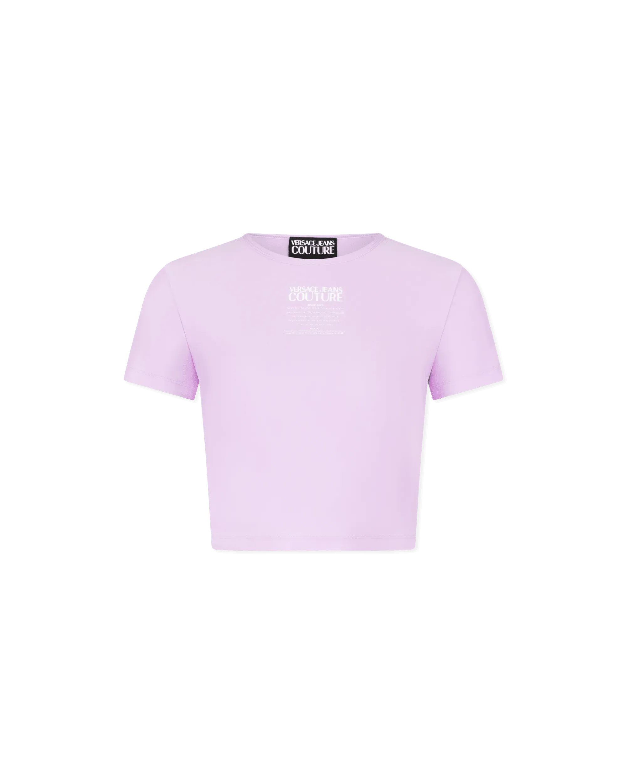 Logo Print Cropped T-Shirt - DIHSAN