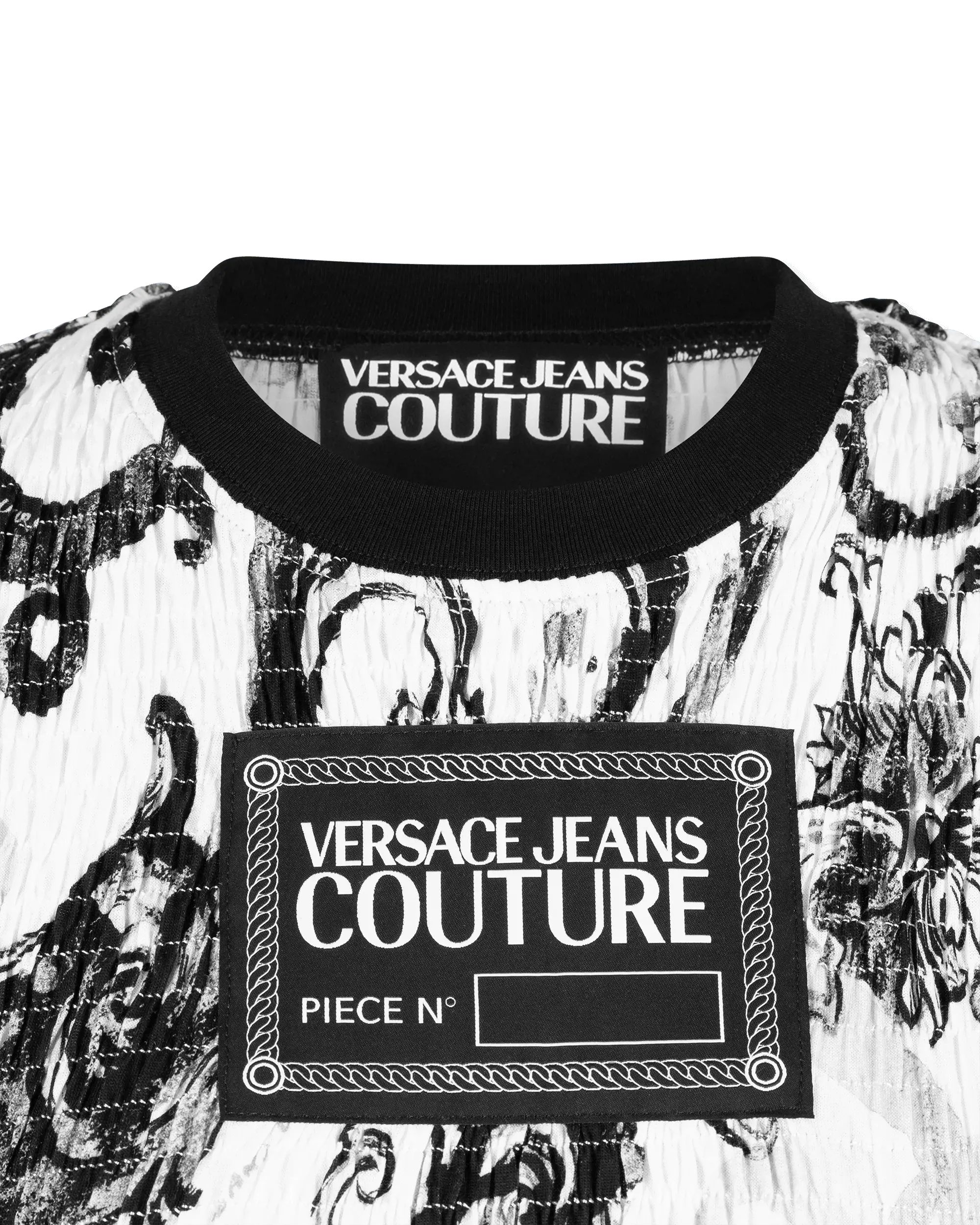 Ruched Watercolor Couture Crop Top - DIHSAN