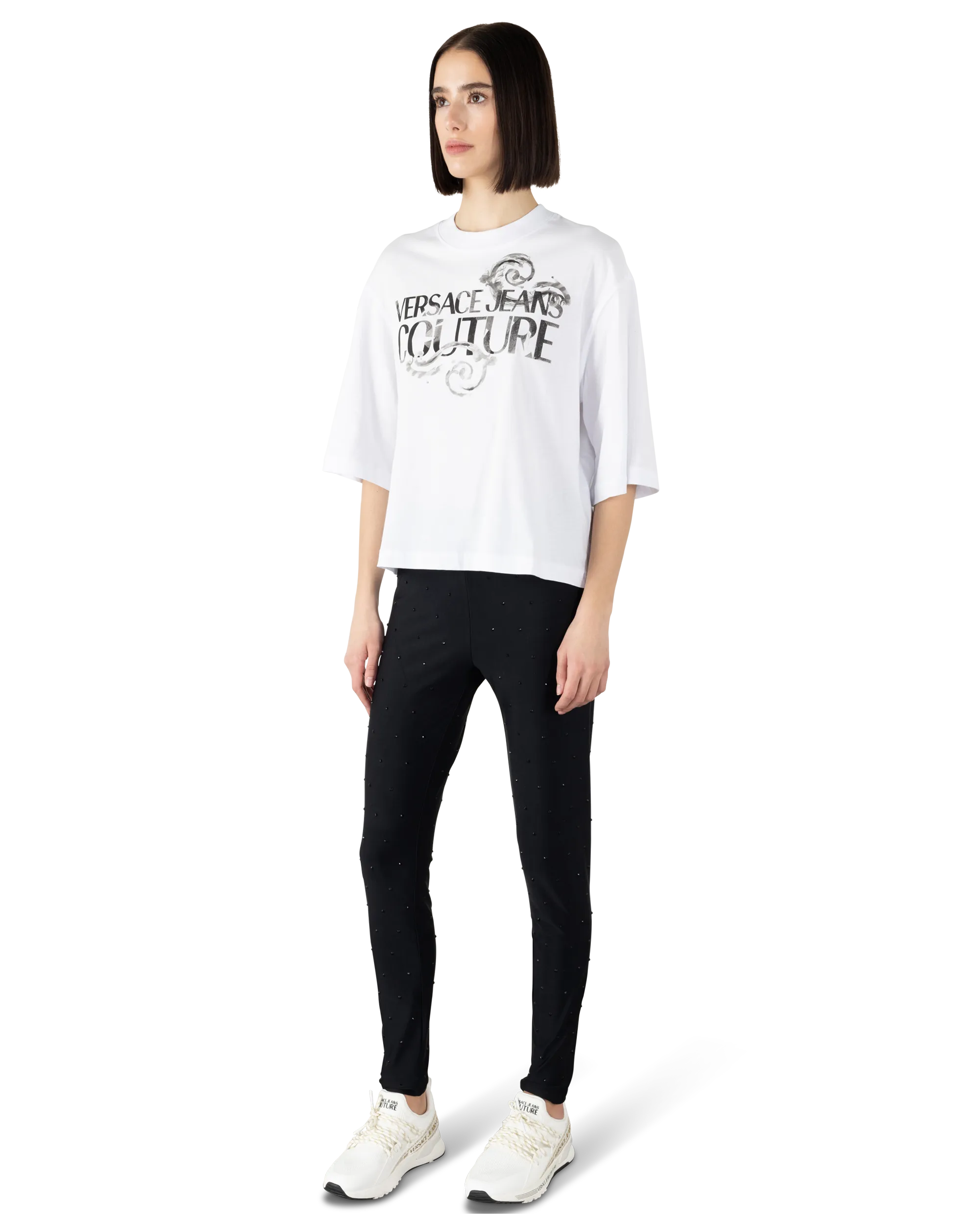 Versace Jeans Couture Logo Half Sleeve T-Shirt