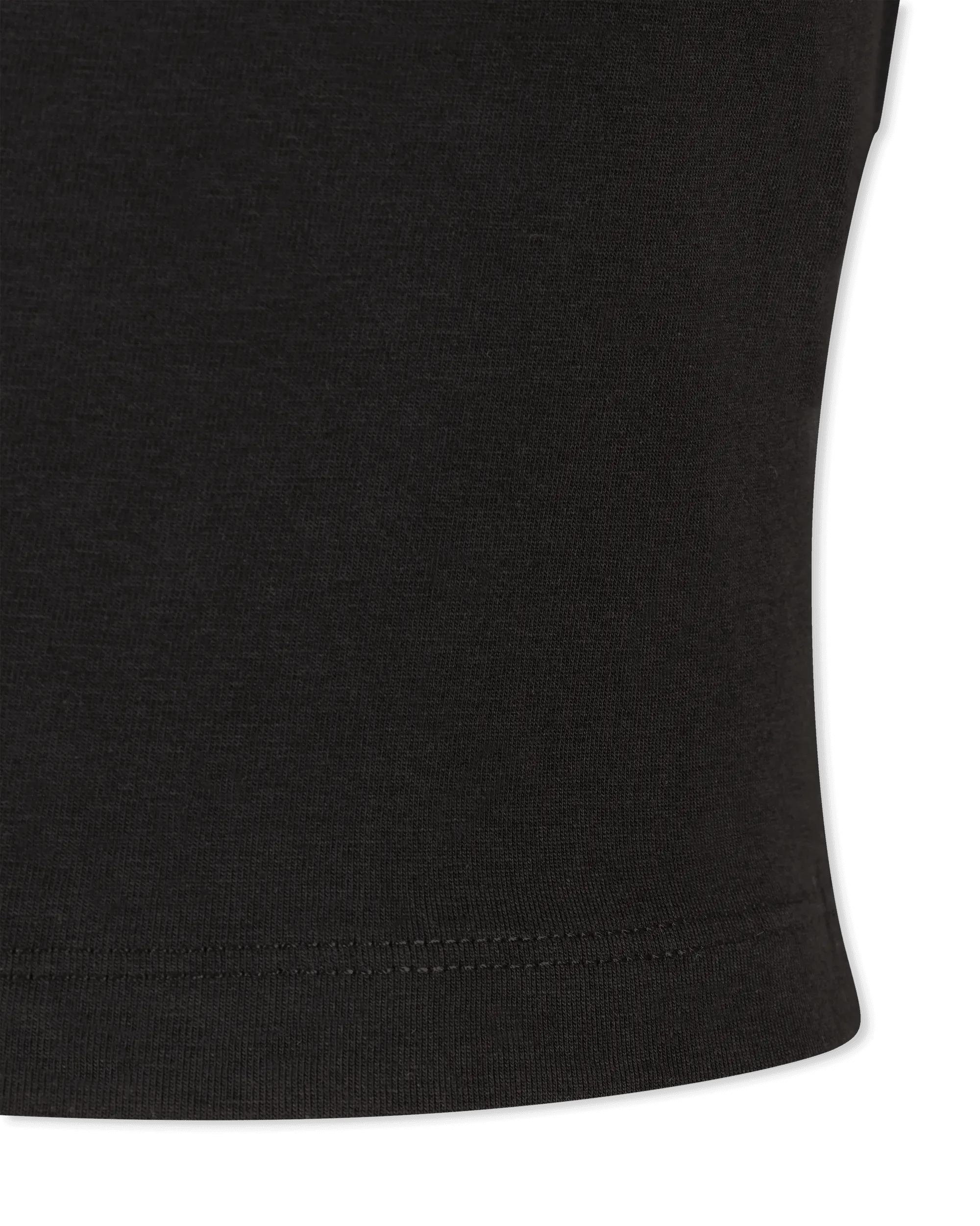 Glitter V-Emblem Cropped T-Shirt - DIHSAN