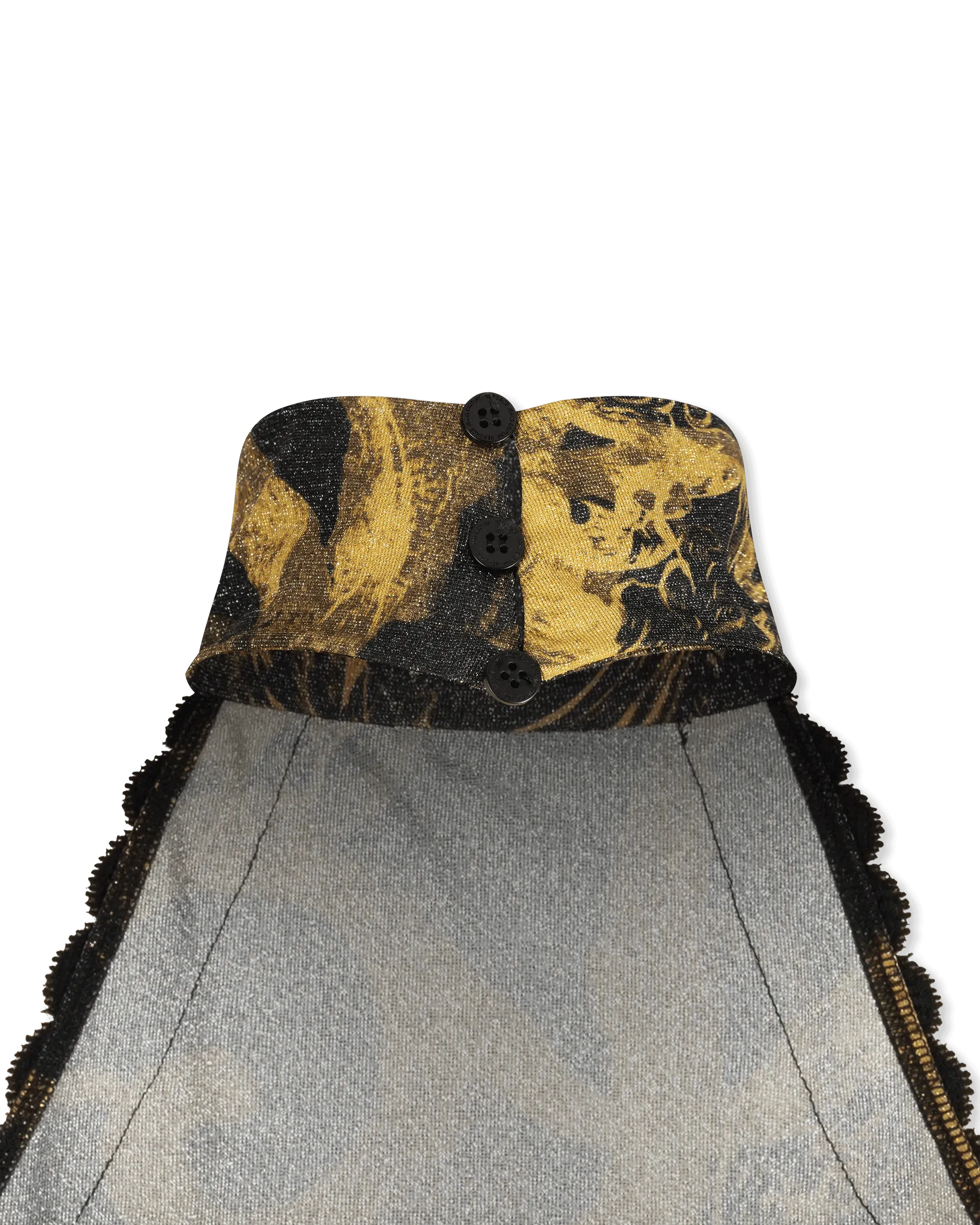 Watercolor Baroque Couture Halterneck Top - DIHSAN