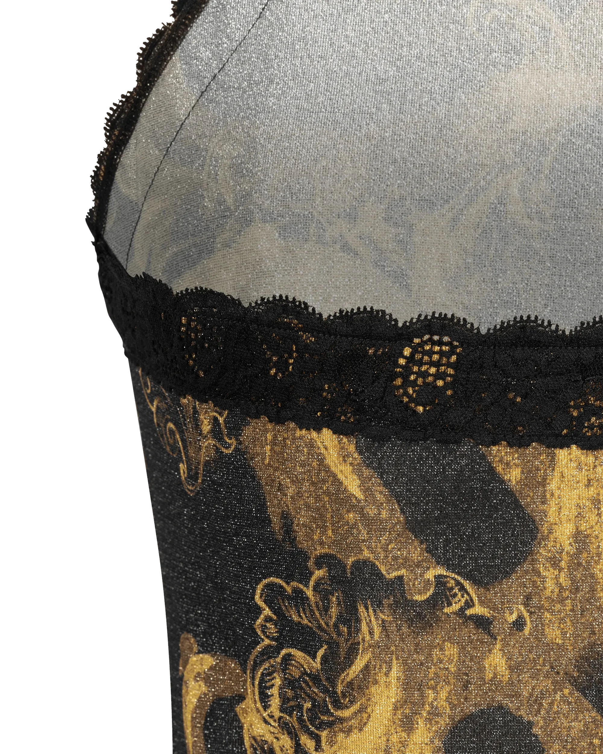 Watercolor Baroque Couture Halterneck Top - DIHSAN