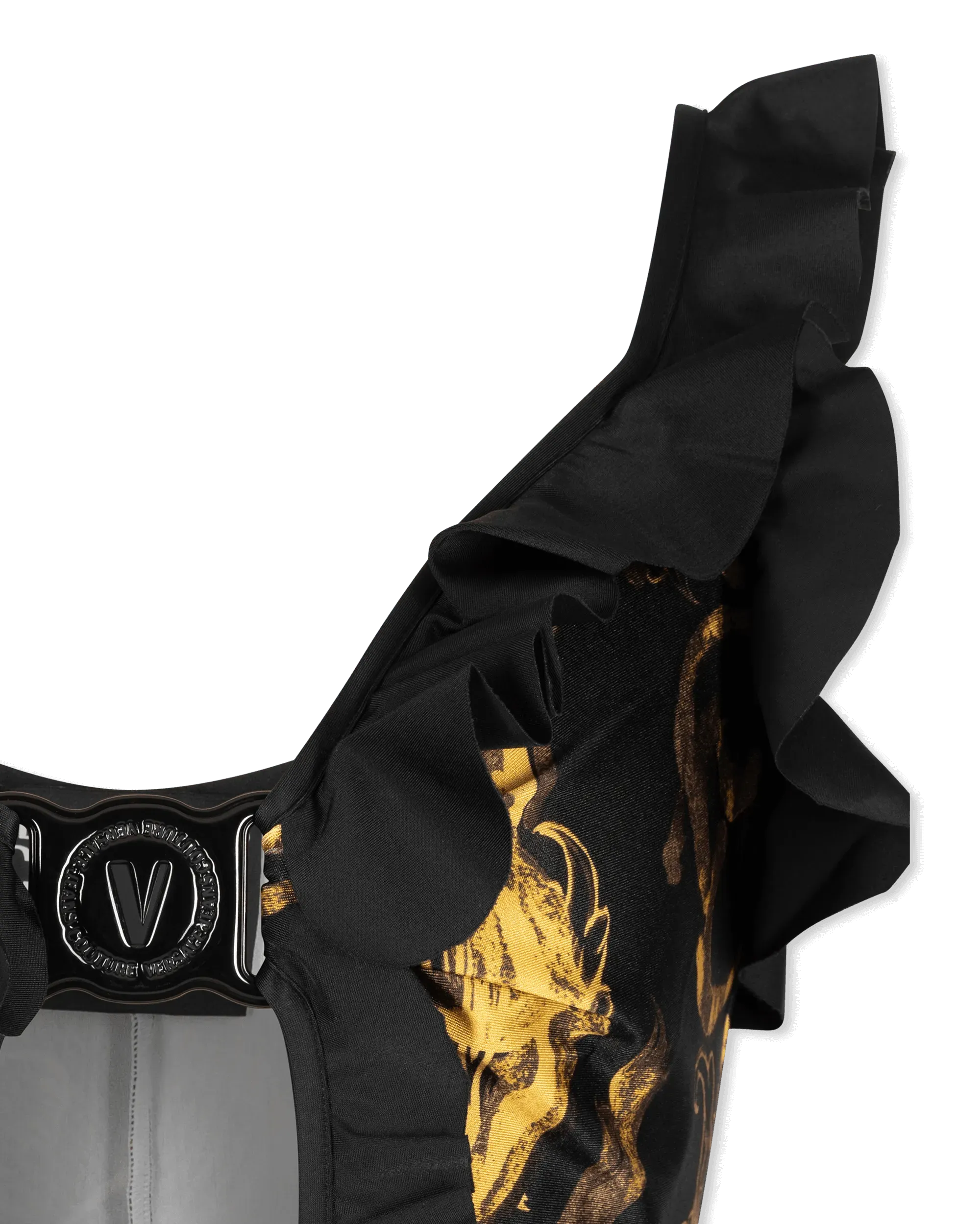 Watercolor Baroque Cut-Out Sleeveless Jumpsuit - DIHSAN