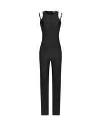 Crystal Embellished Halterneck Jumpsuit - DIHSAN