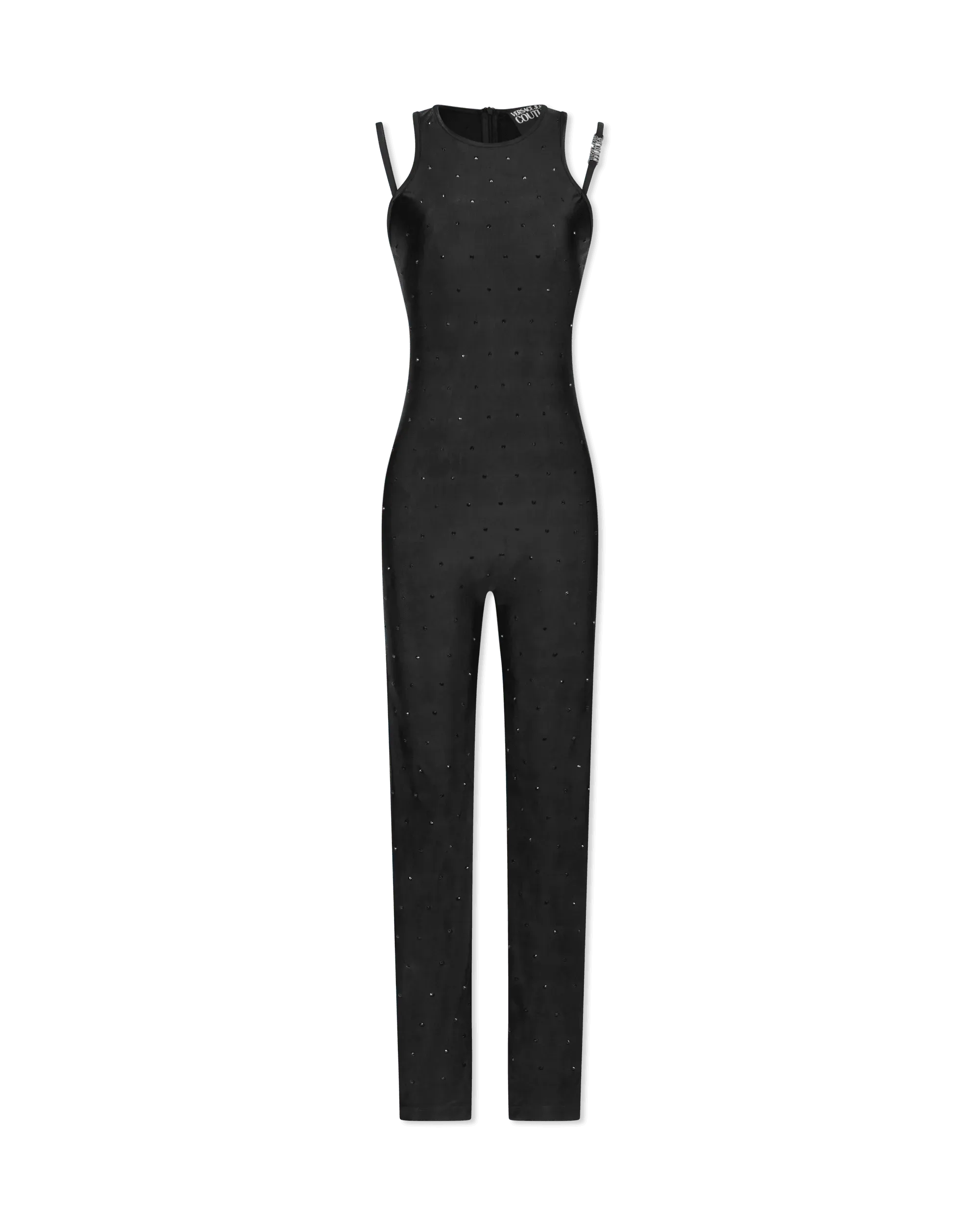 Crystal Embellished Halterneck Jumpsuit - DIHSAN
