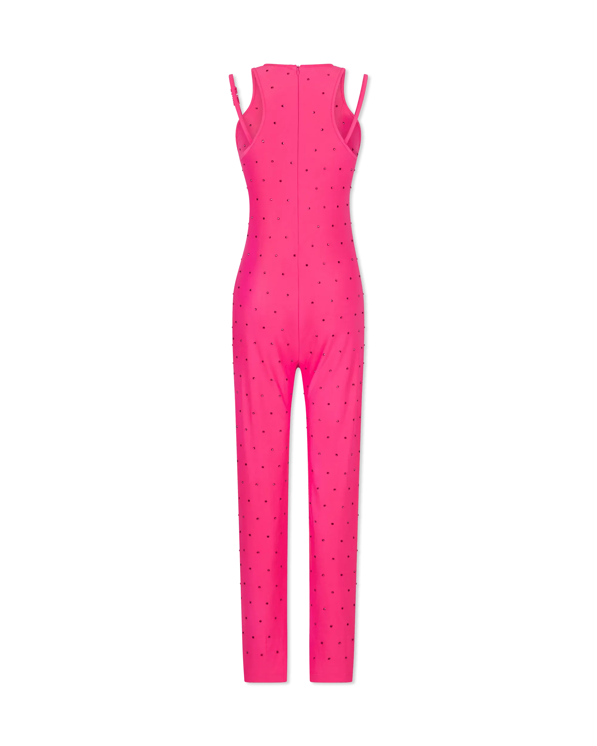 Crystal Embellished Halterneck Jumpsuit - DIHSAN