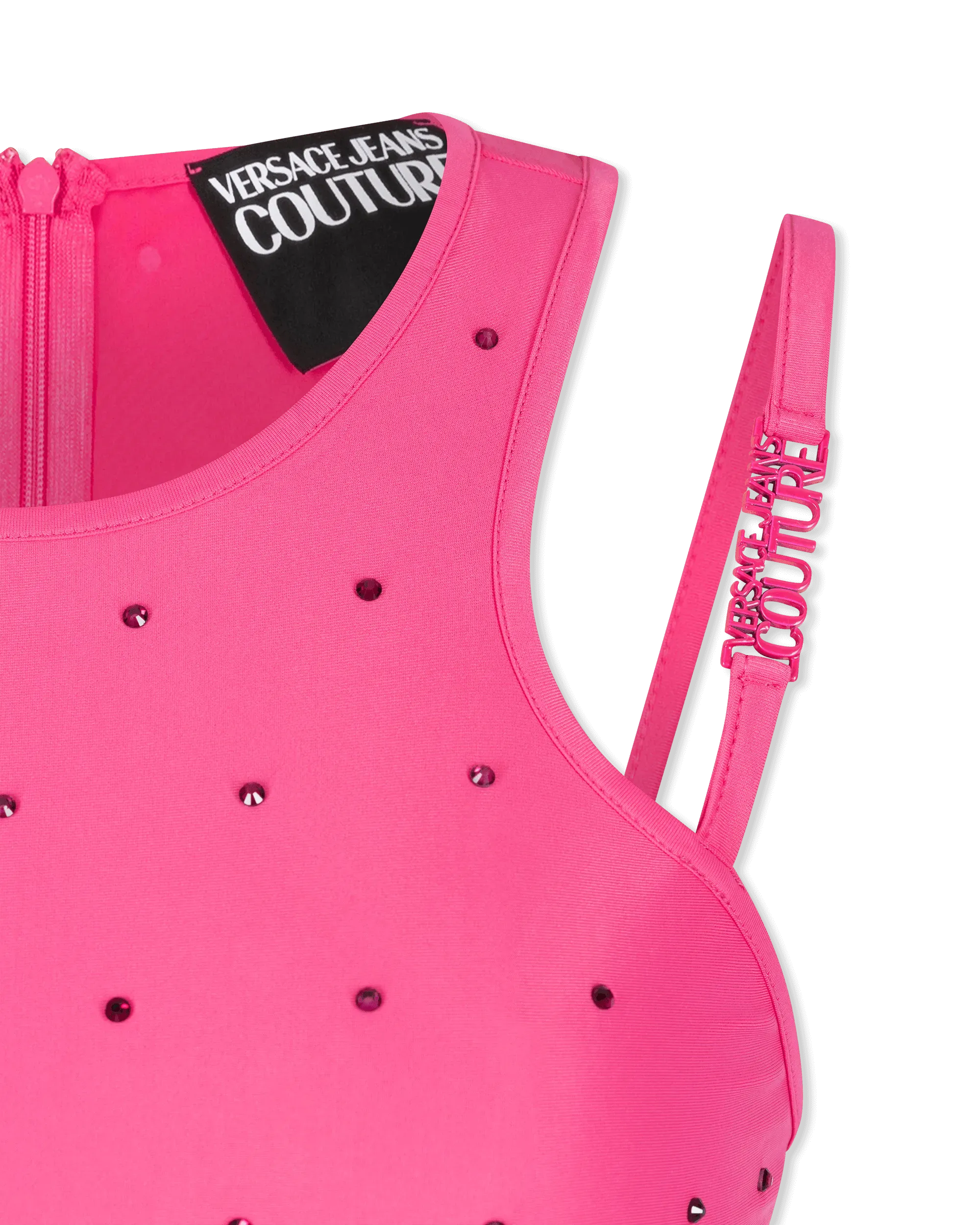 Crystal Embellished Halterneck Jumpsuit - DIHSAN