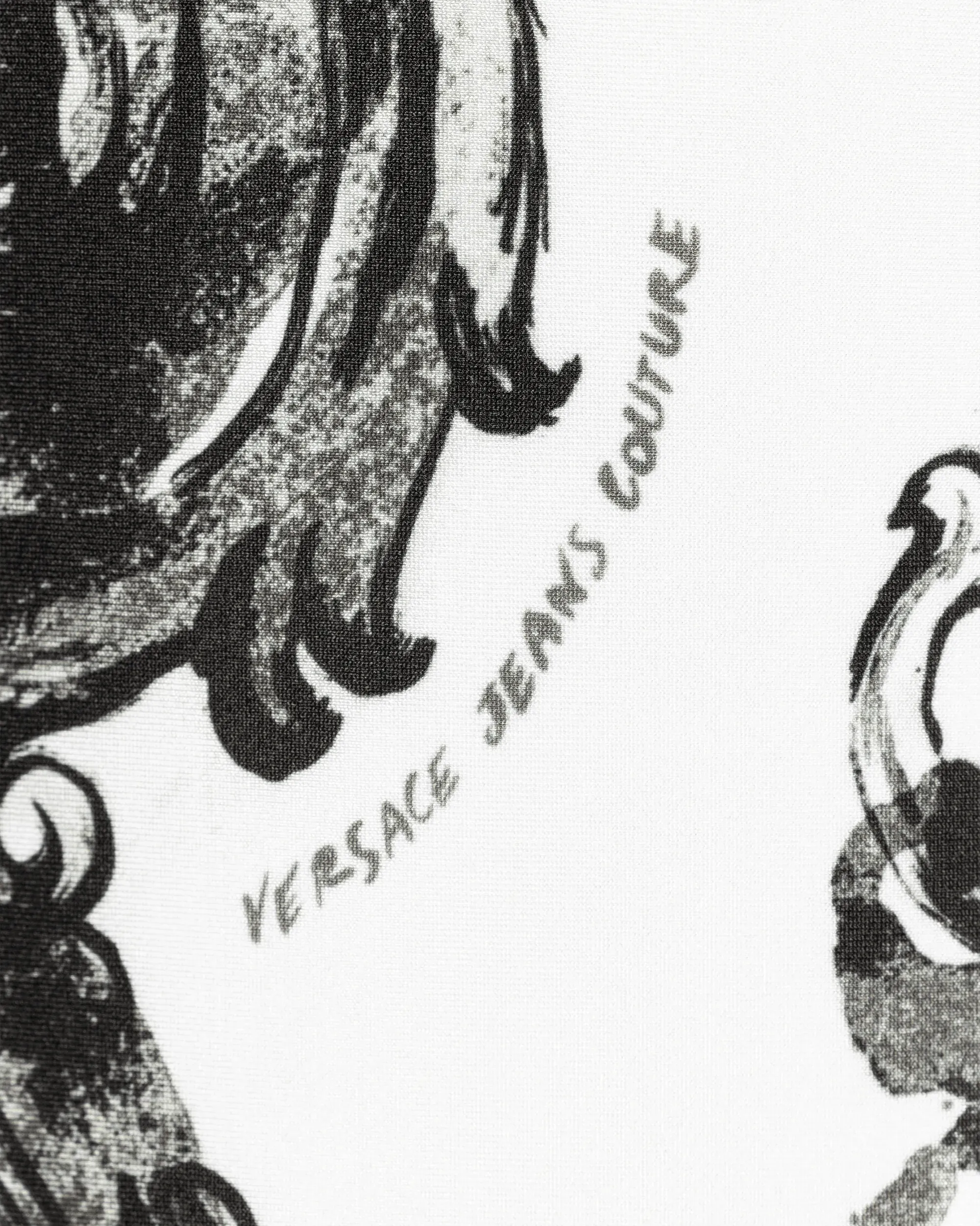 Watercolor Baroque Printed Double Strap Mini Dress - DIHSAN